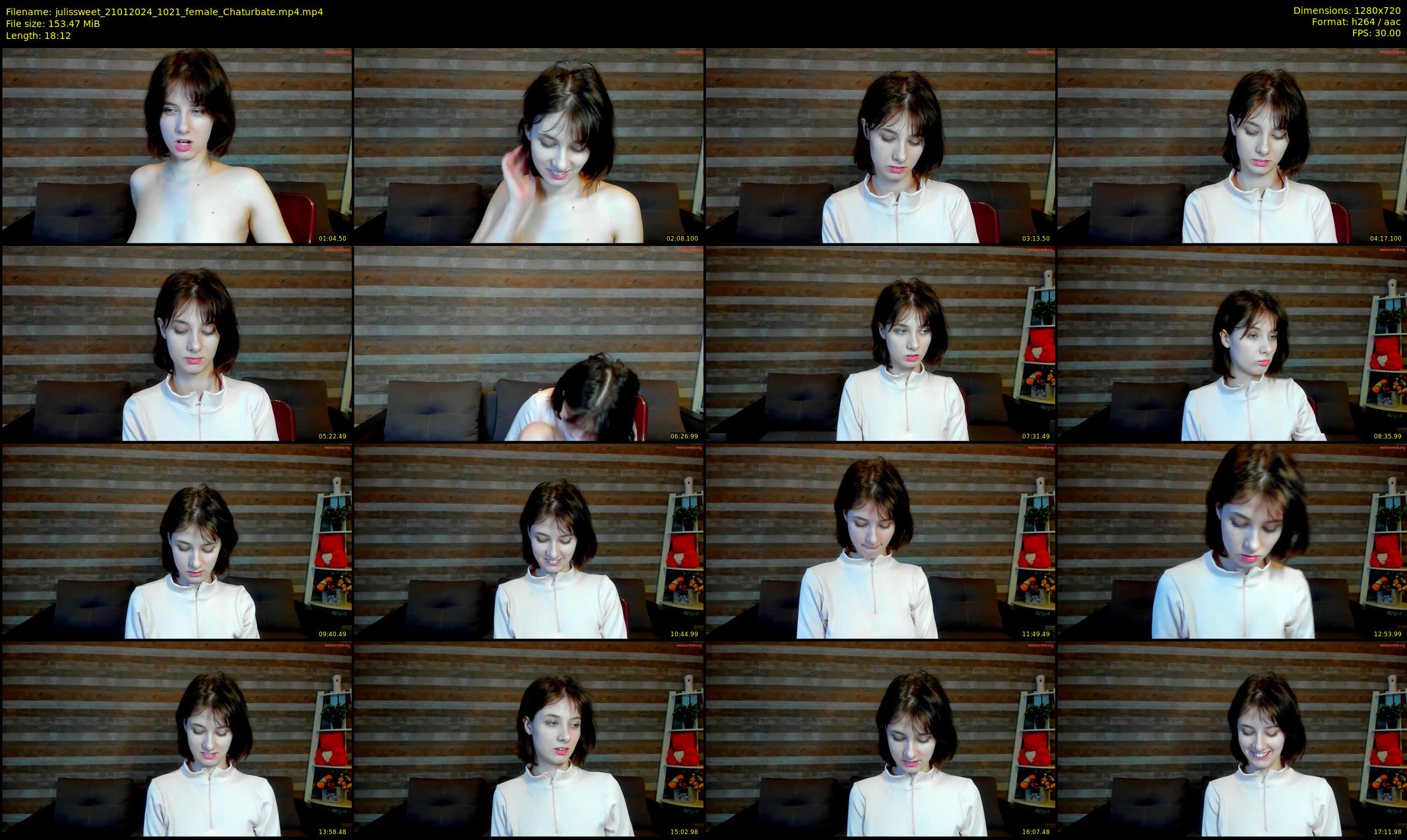 julissweet — 19 minute Chaturbate female cam show recording, 720p, Jan 21, 2024