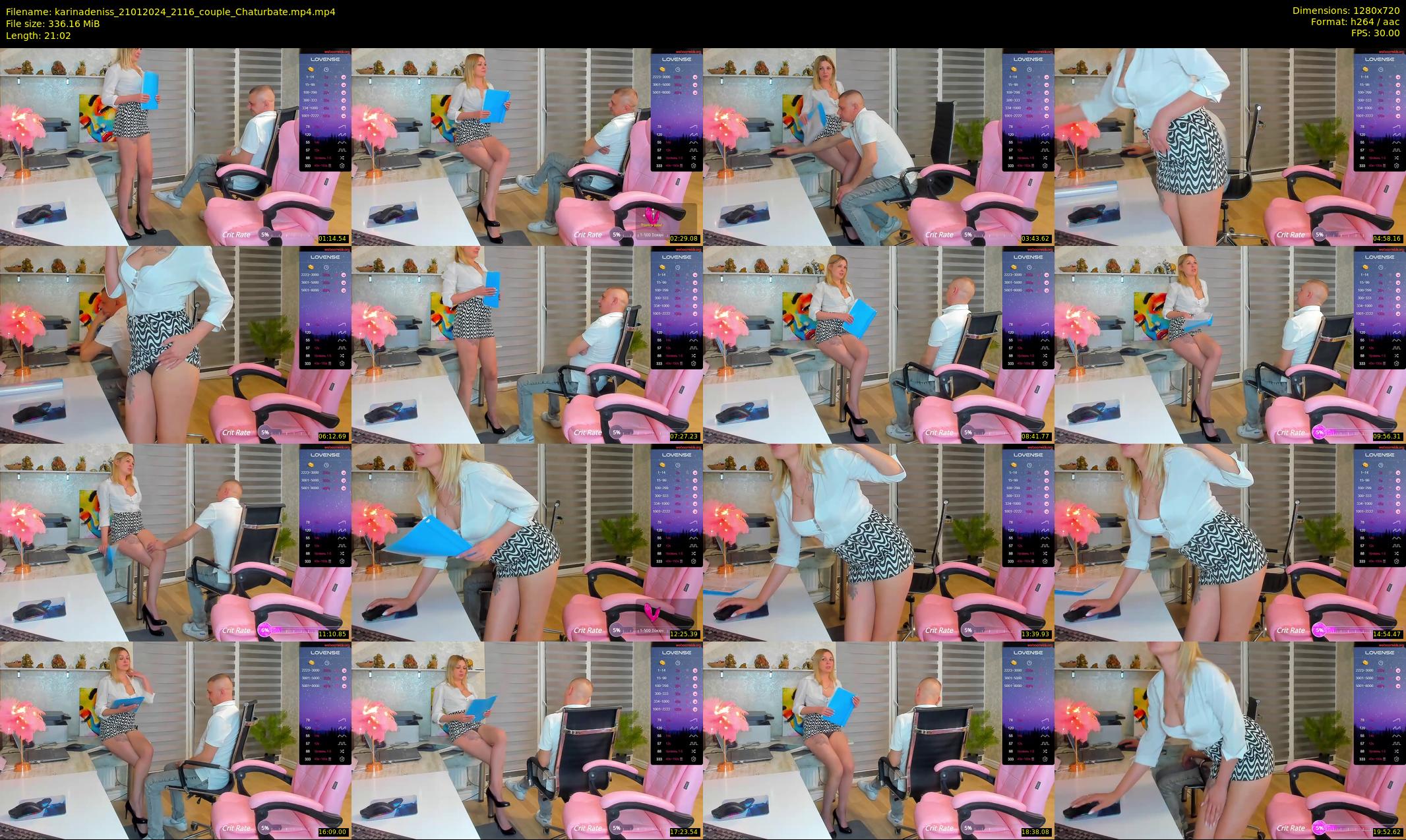karinadeniss — 22 minute Chaturbate couple cam show recording, 720p, Jan 21, 2024