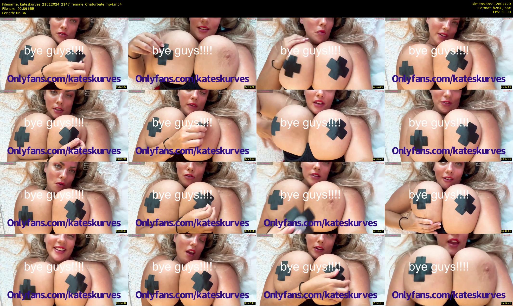 kateskurves — 7 minute Chaturbate female cam show recording, 720p, Jan 21, 2024
