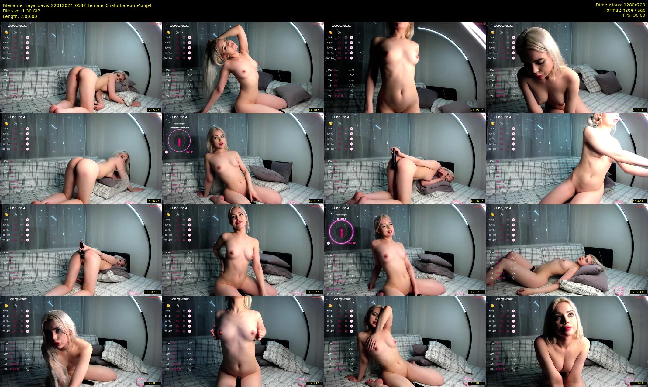 kaya_davis — 120 minute Chaturbate female cam show recording, 720p, Jan 22, 2024