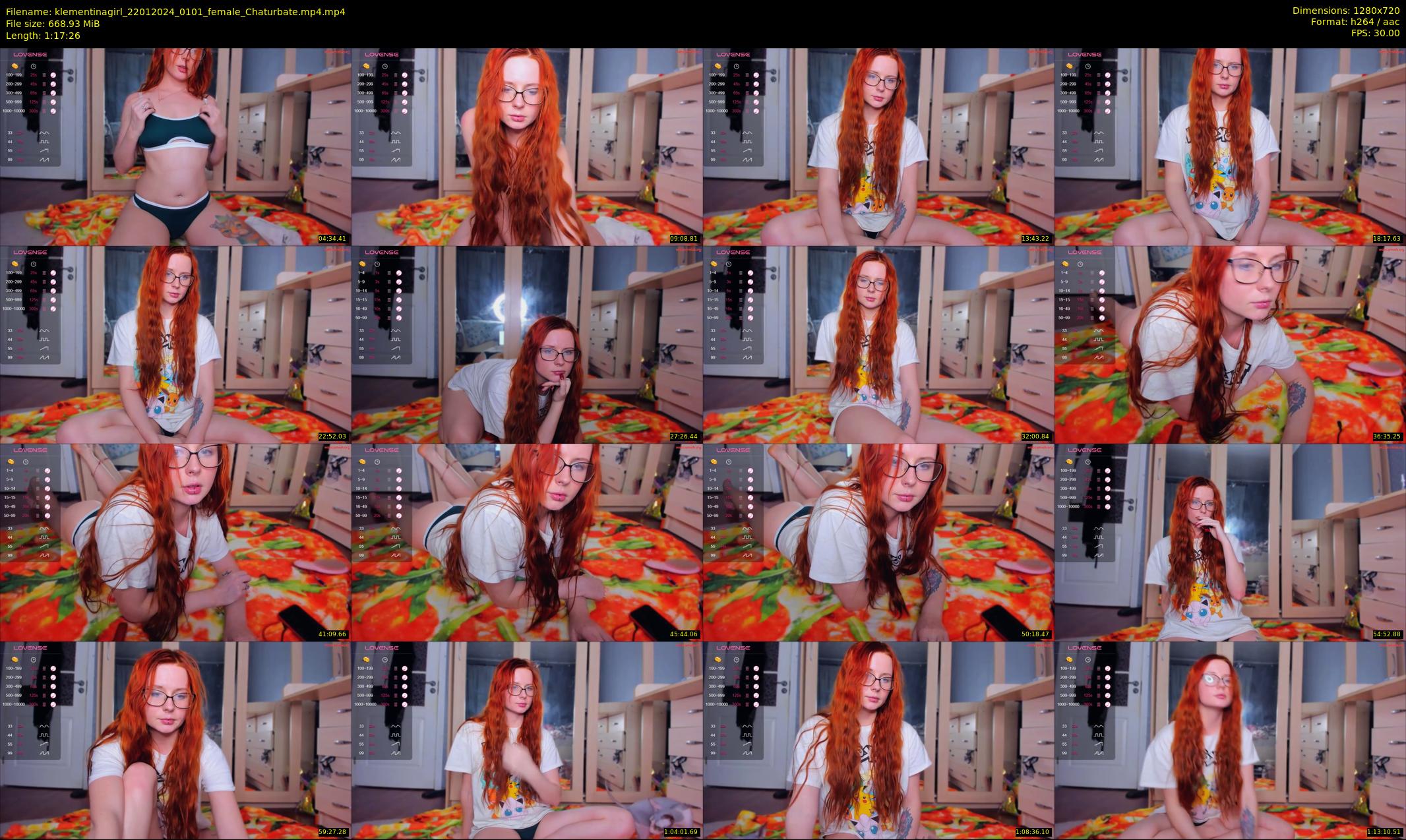 klementinagirl — 78 minute Chaturbate female cam show recording, 720p, Jan 22, 2024