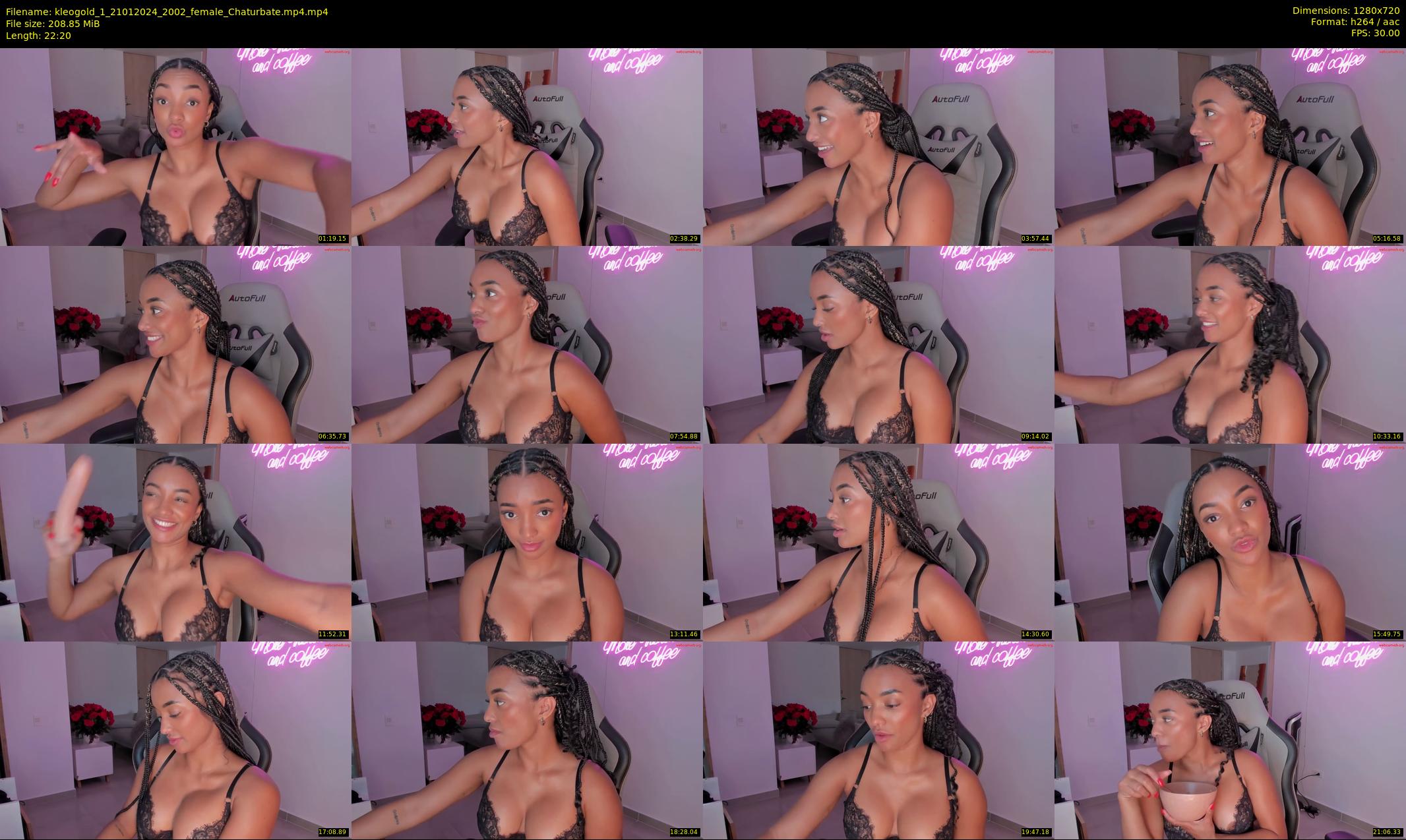 kleogold_1 — 23 minute Chaturbate female cam show recording, 720p, Jan 21, 2024