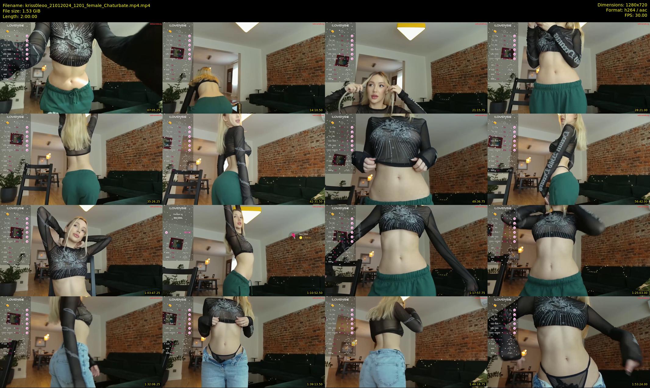 kriss0leoo — 120 minute Chaturbate couple cam show recording, 720p, Jan 21, 2024
