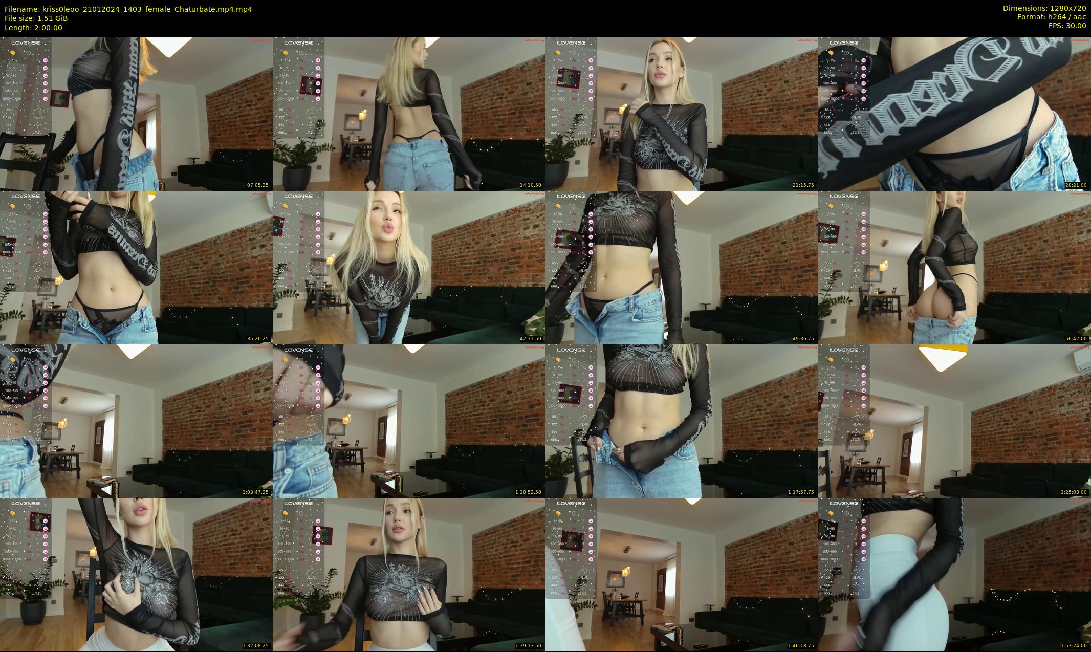 kriss0leoo — 120 minute Chaturbate couple cam show recording, 720p, Jan 21, 2024