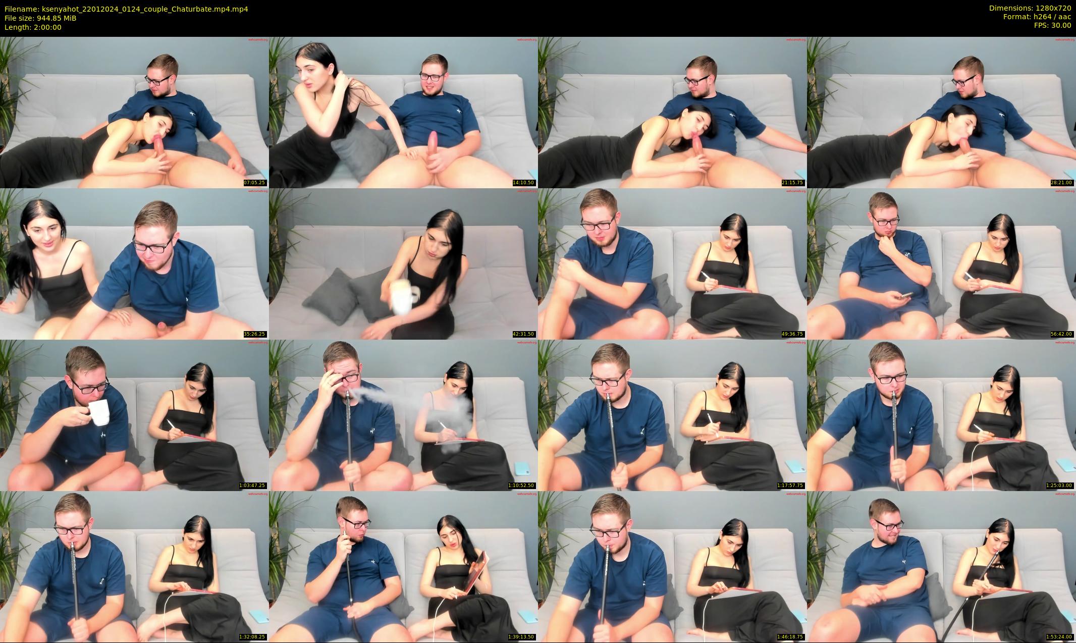 ksenyahot — 120 minute Chaturbate couple cam show recording, 720p, Jan 22, 2024