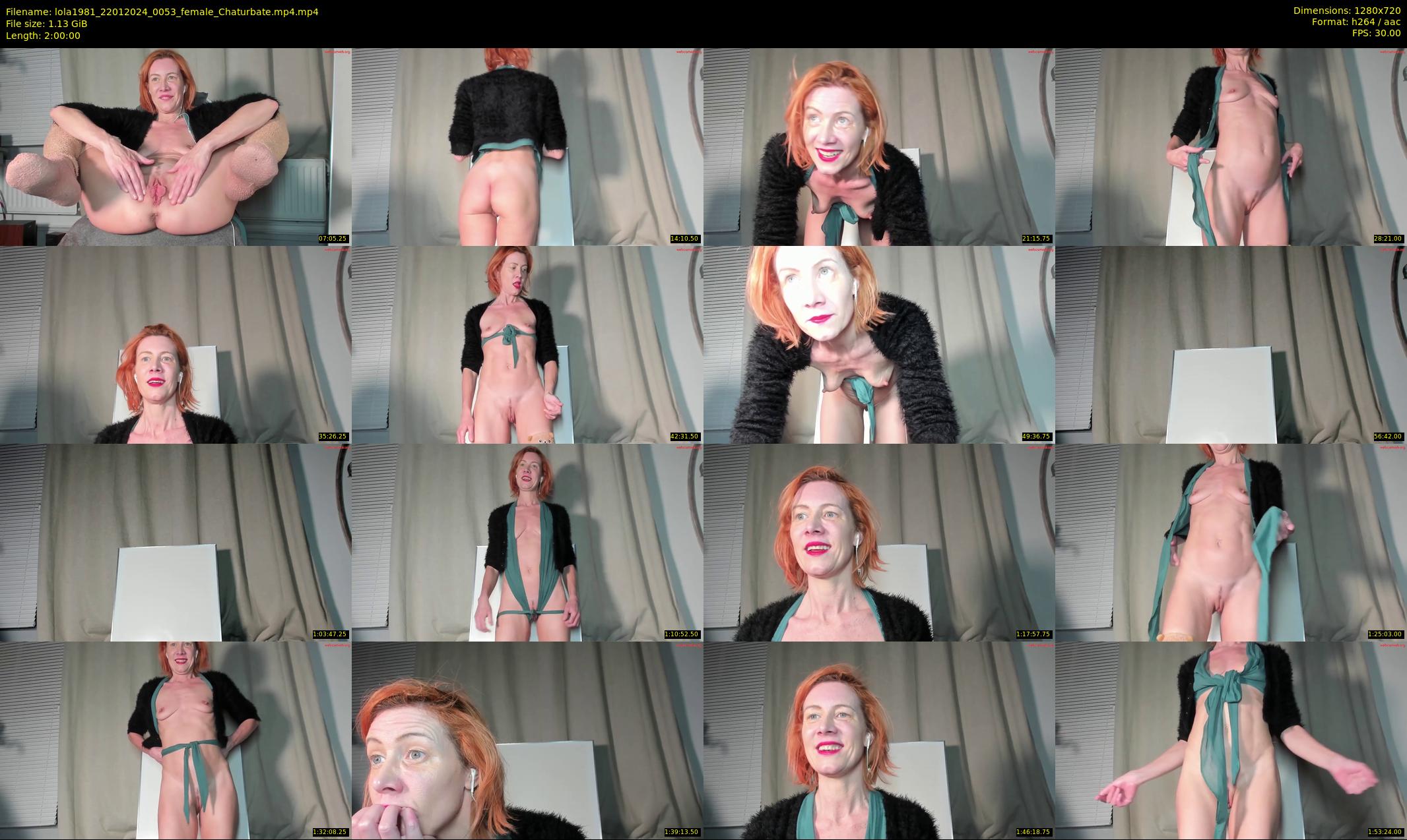 lola1981 — 120 minute Chaturbate female cam show recording, 720p, Jan 22, 2024