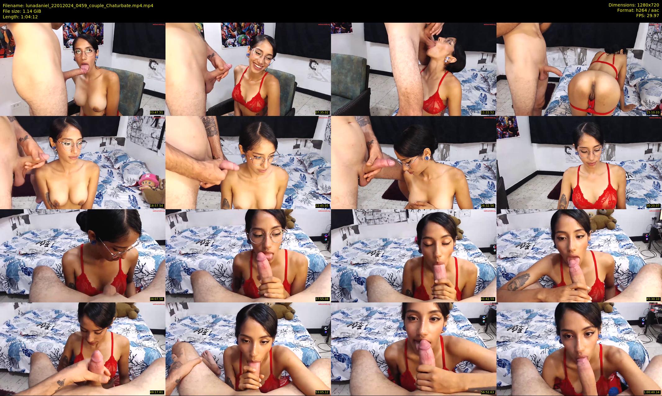lunadaniel — 65 minute Chaturbate couple cam show recording, 720p, Jan 22, 2024