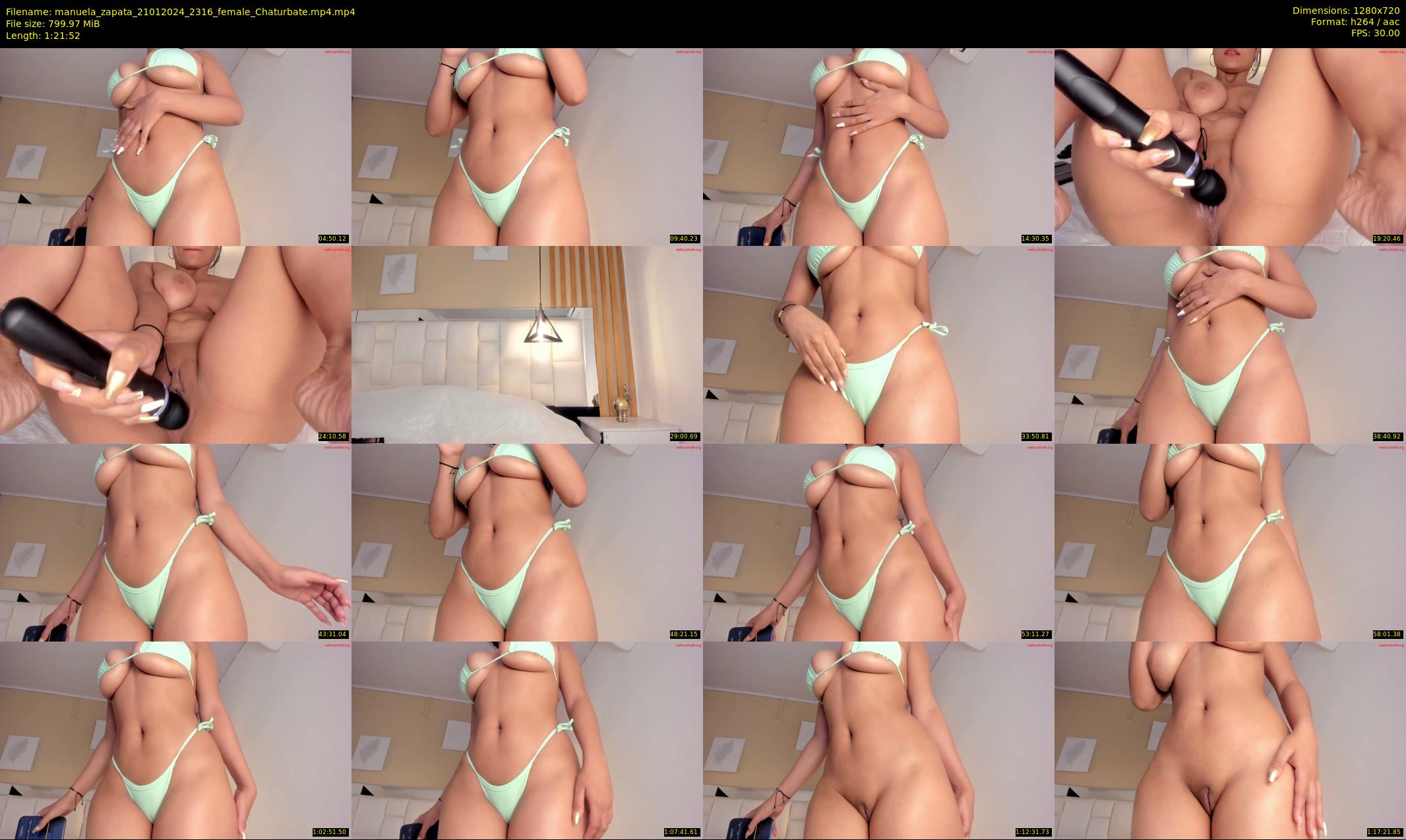 manuela_zapata — 82 minute Chaturbate female cam show recording, 720p, Jan 21, 2024