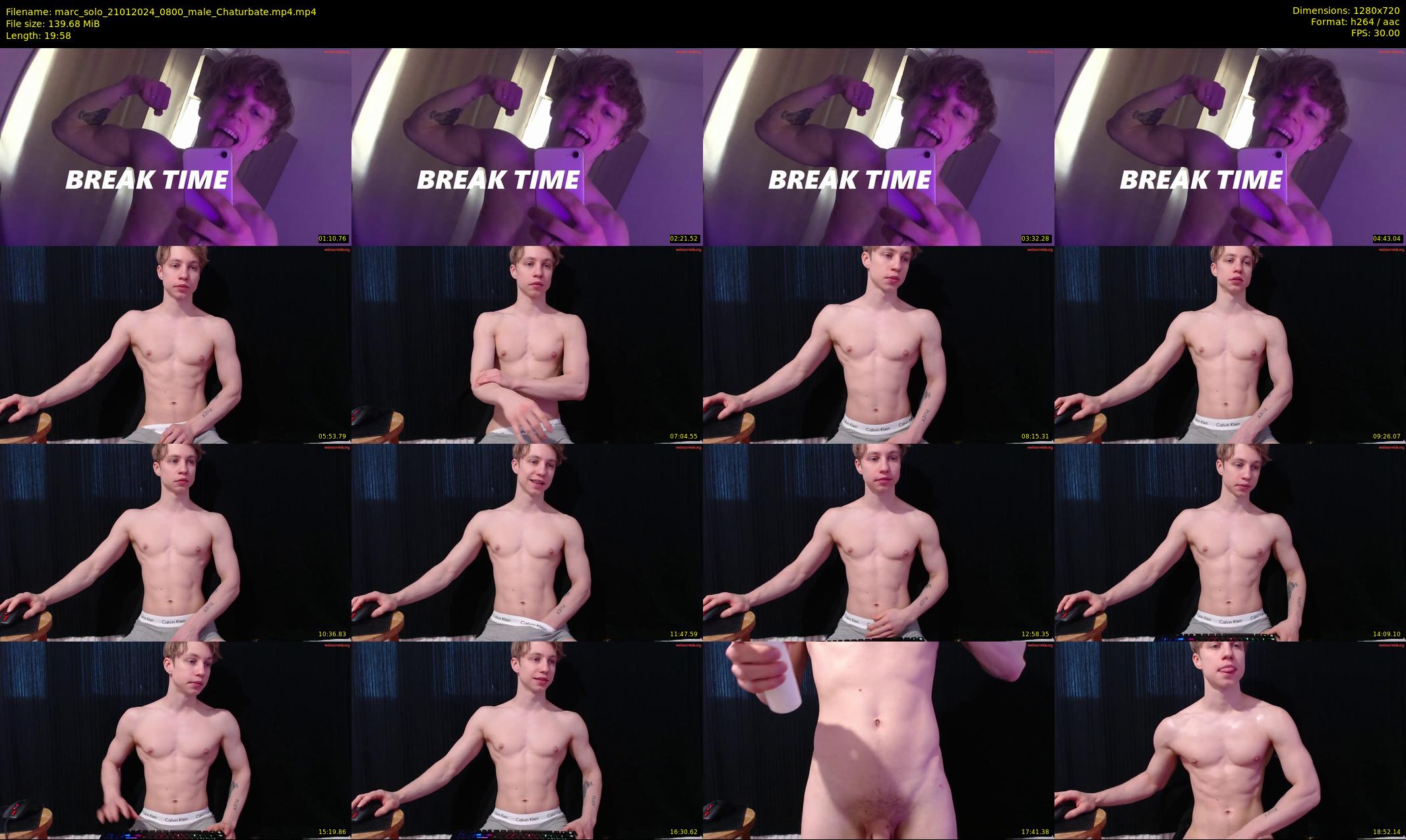 marc_solo — 20 minute Chaturbate male cam show recording, 720p, Jan 21, 2024