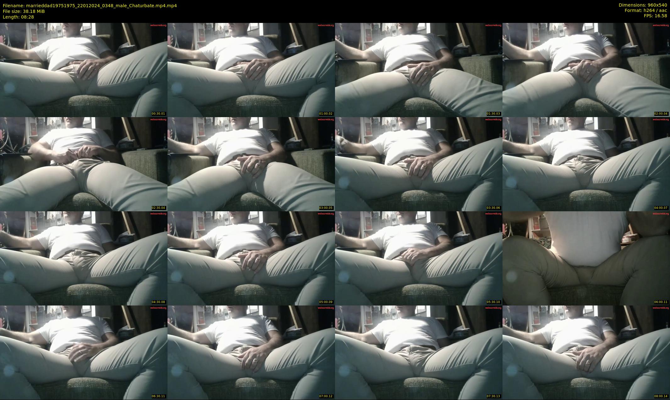 marrieddad19751975 — 9 minute Chaturbate male cam show recording, 480p, Jan 22, 2024