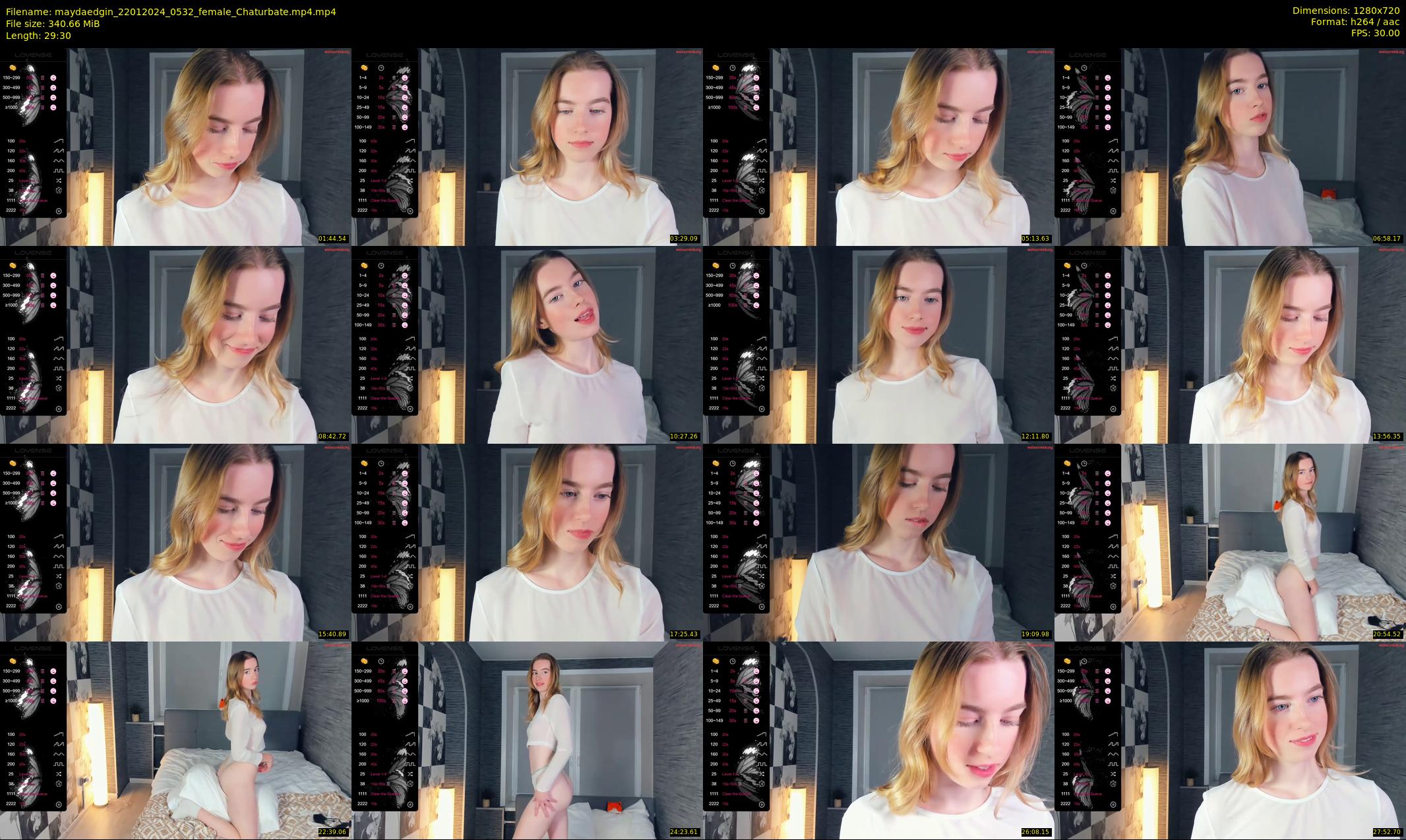 maydaedgin — 30 minute Chaturbate female cam show recording, 720p, Jan 22, 2024