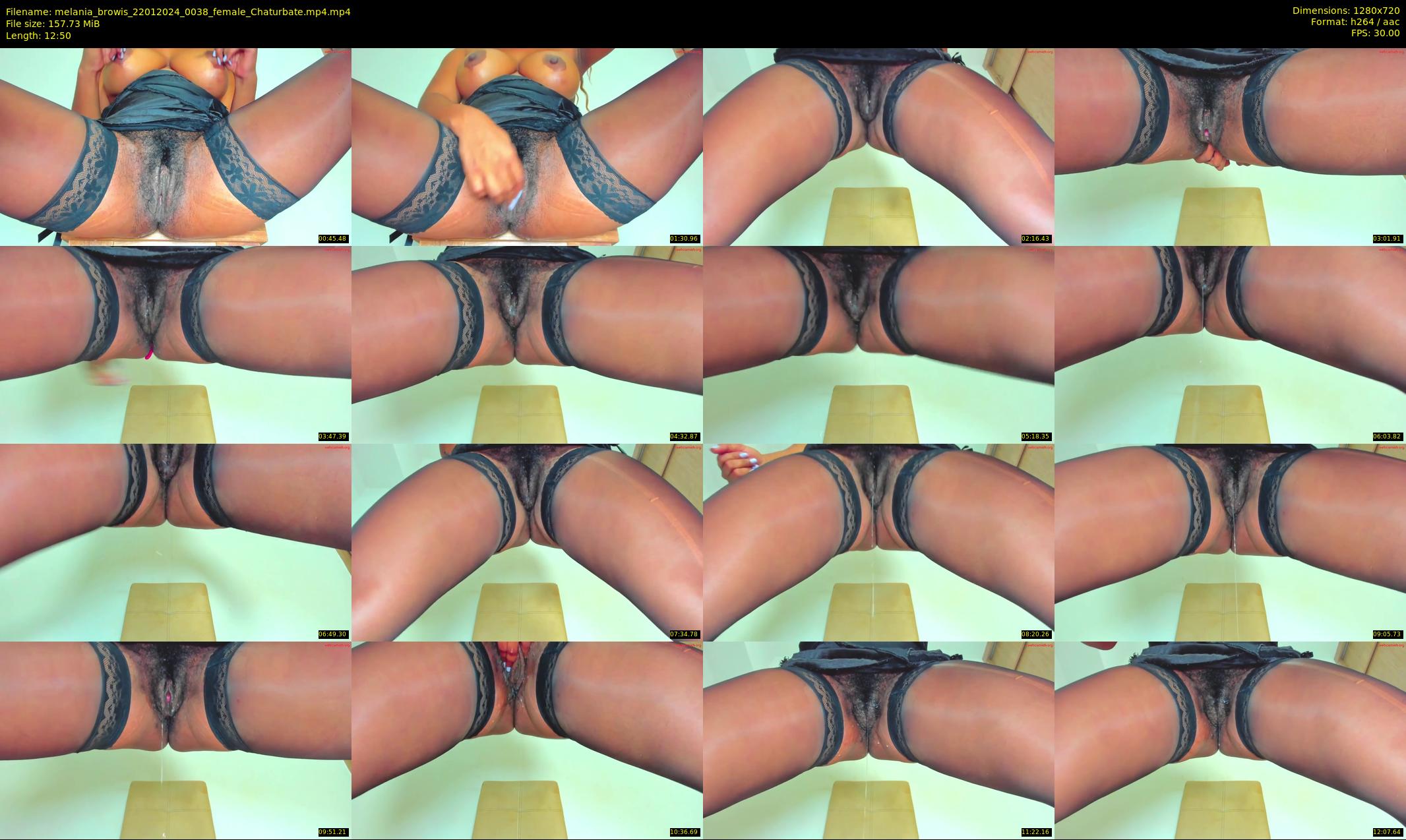 melania_browis — 13 minute Chaturbate female cam show recording, 720p, Jan 22, 2024