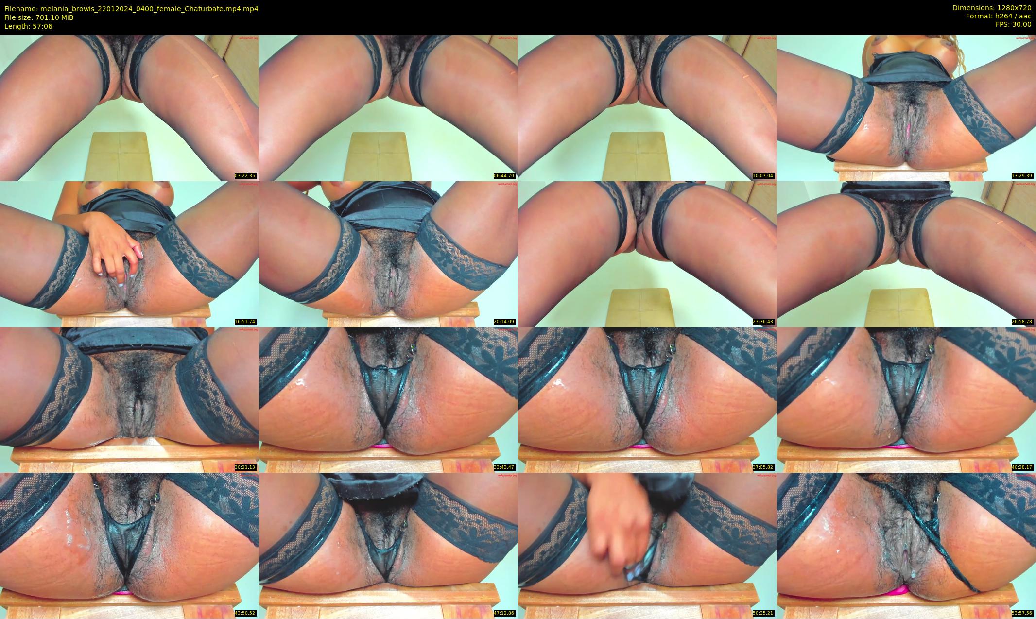 melania_browis — 58 minute Chaturbate female cam show recording, 720p, Jan 22, 2024