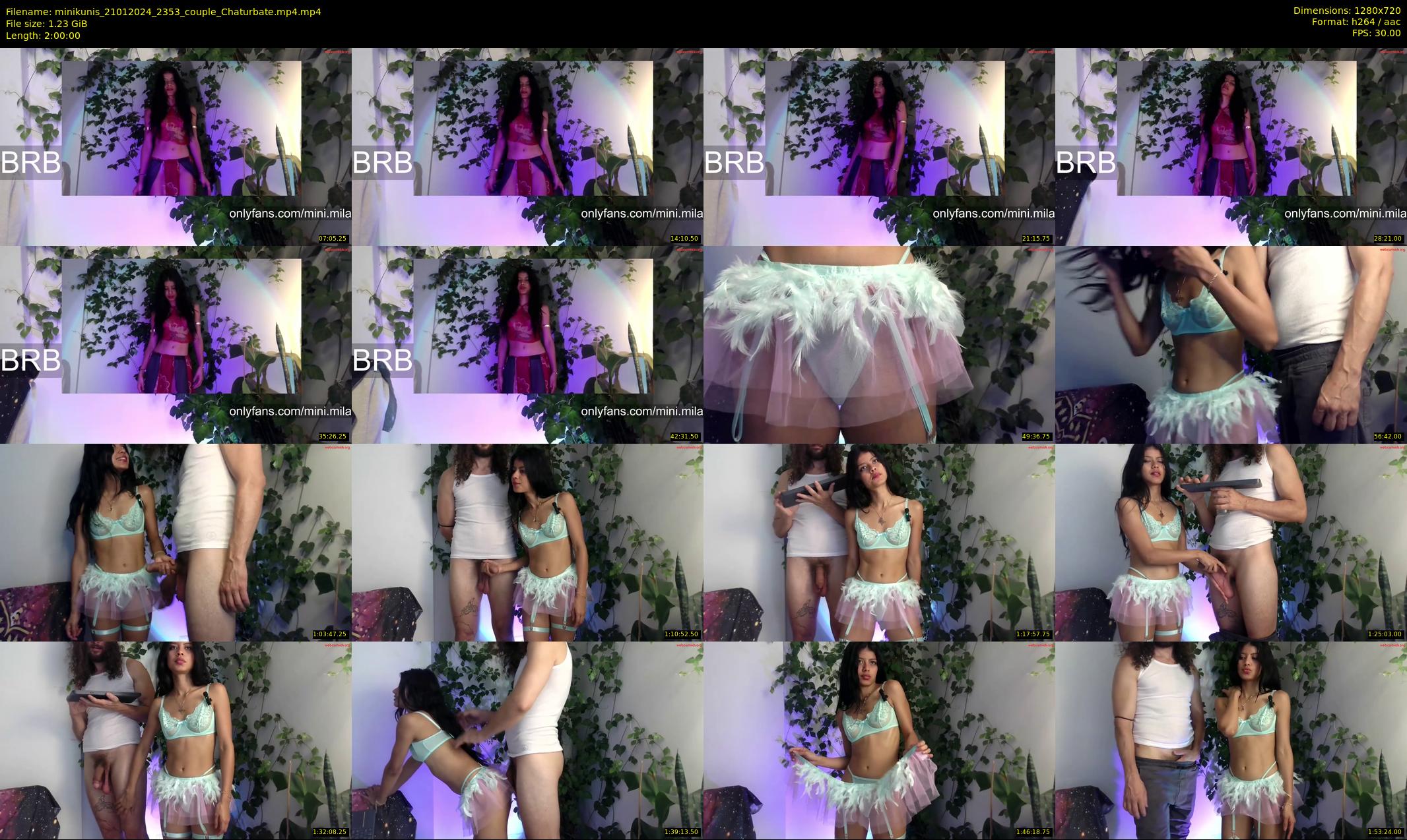 minikunis — 120 minute Chaturbate couple cam show recording, 720p, Jan 21, 2024