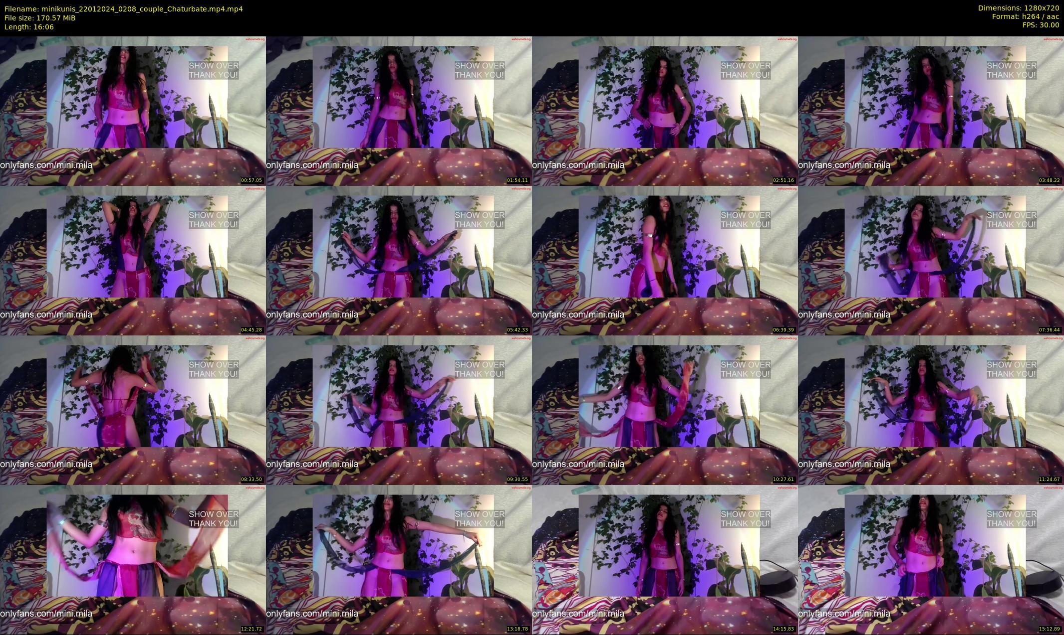minikunis — 17 minute Chaturbate couple cam show recording, 720p, Jan 22, 2024
