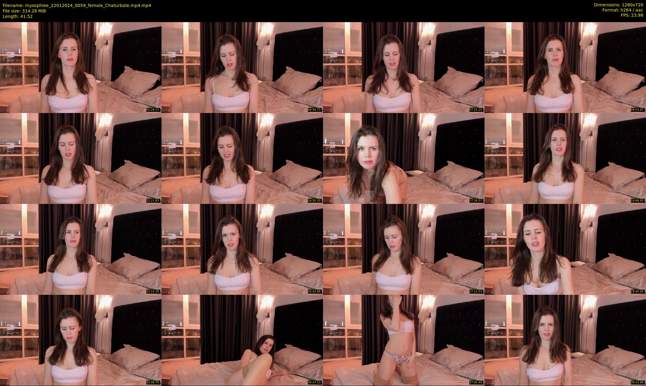 mysophiee — 42 minute Chaturbate female cam show recording, 720p, Jan 22, 2024