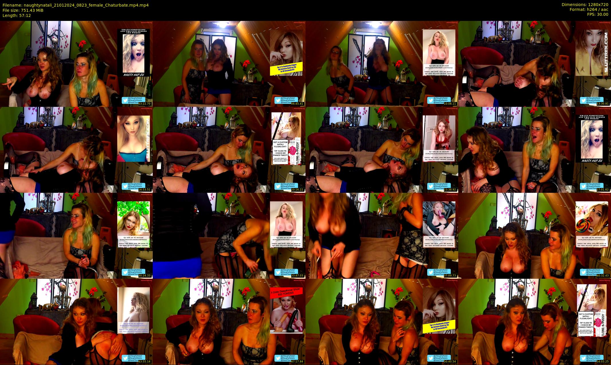 naughtynatali — 58 minute Chaturbate female cam show recording, 720p, Jan 21, 2024