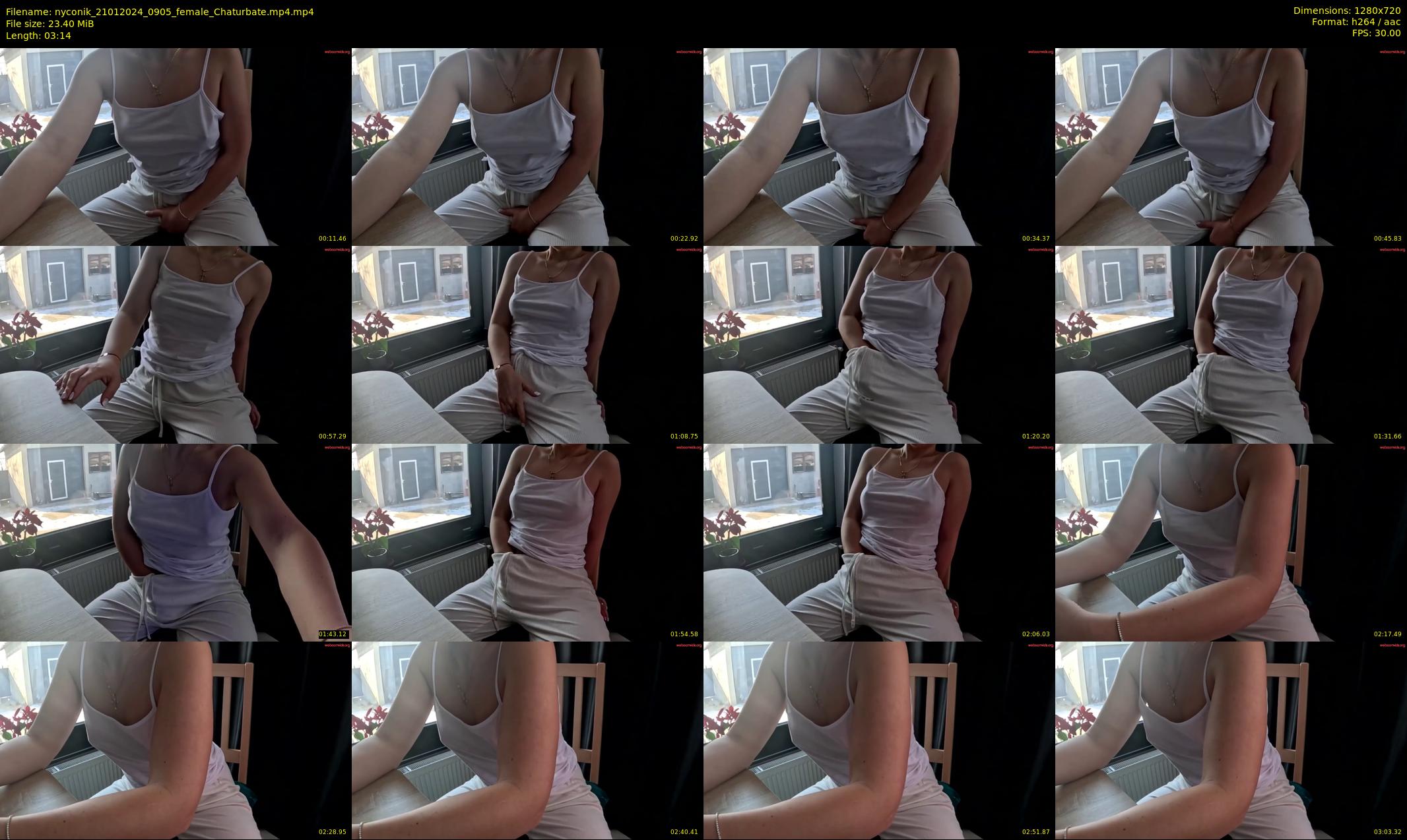 nyconik — 4 minute Chaturbate female cam show recording, 720p, Jan 21, 2024