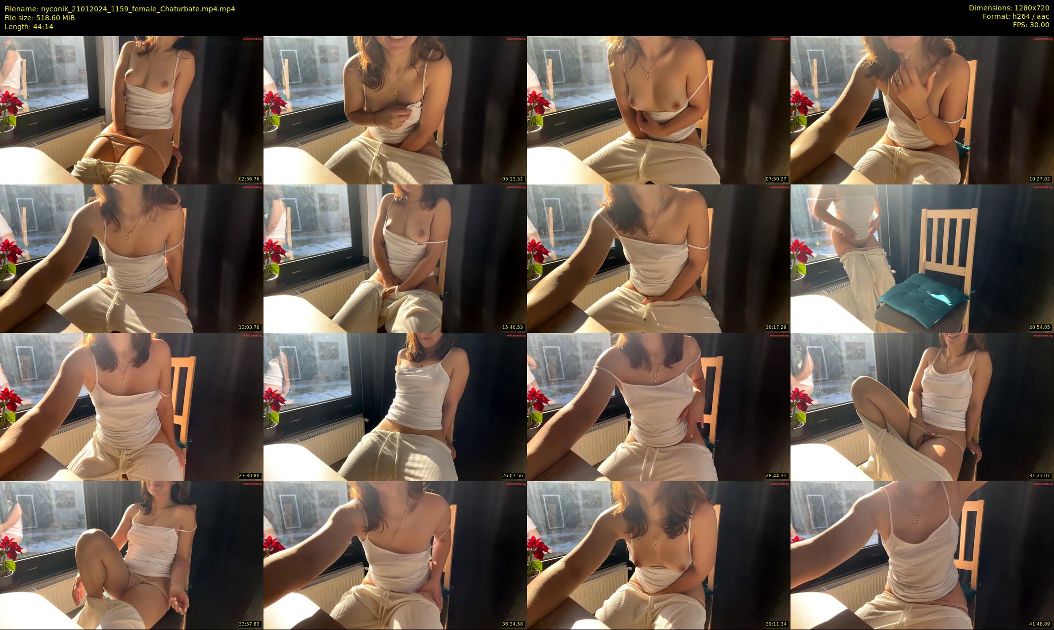 nyconik — 45 minute Chaturbate female cam show recording, 720p, Jan 21, 2024
