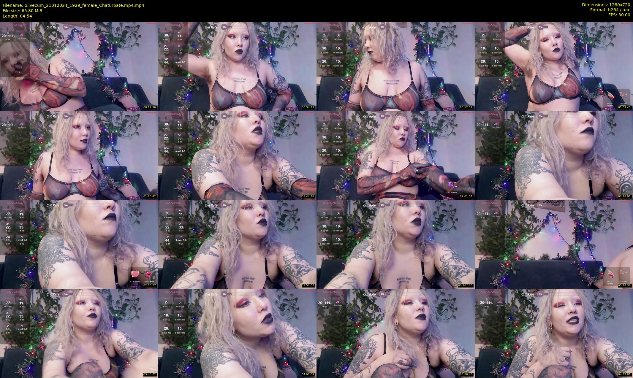 olivecum — 5 minute Chaturbate female cam show recording, 720p, Jan 21, 2024