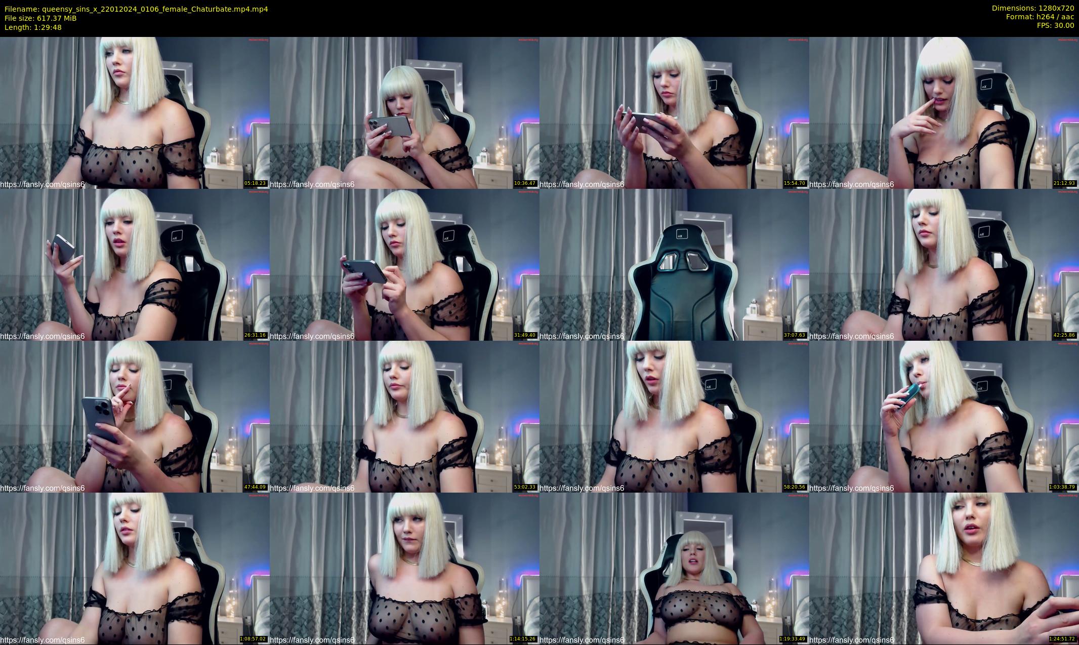 queensy_sins_x — 90 minute Chaturbate female cam show recording, 720p, Jan 22, 2024