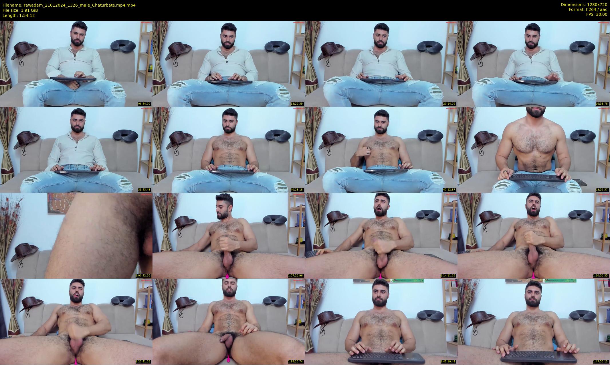 rawadam — 115 minute Chaturbate male cam show recording, 720p, Jan 21, 2024