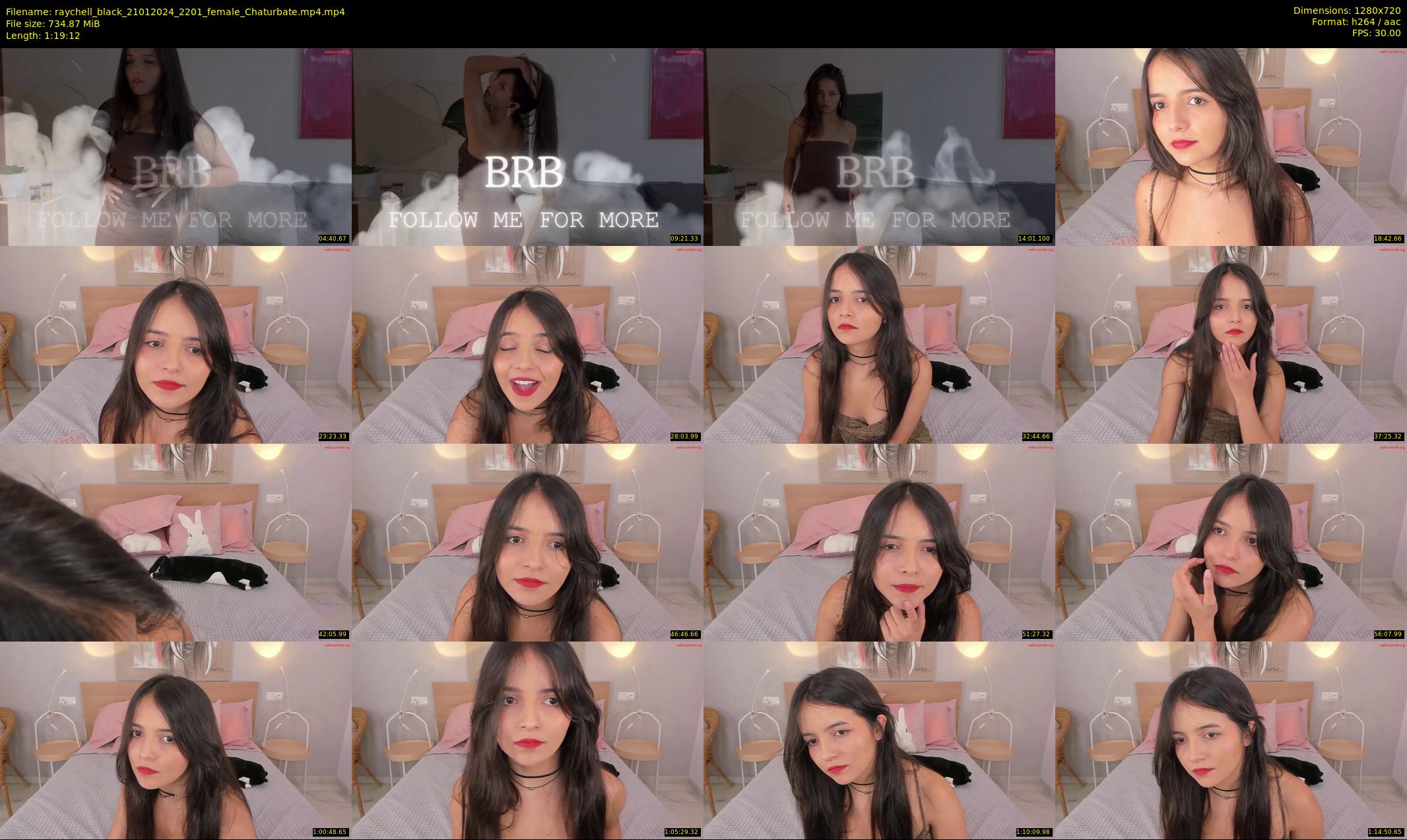 raychell_black — 80 minute Chaturbate female cam show recording, 720p, Jan 21, 2024