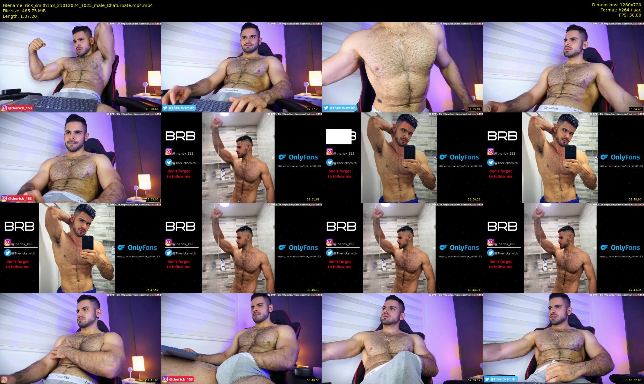 rick_smith153 — 68 minute Chaturbate male cam show recording, 720p, Jan 21, 2024
