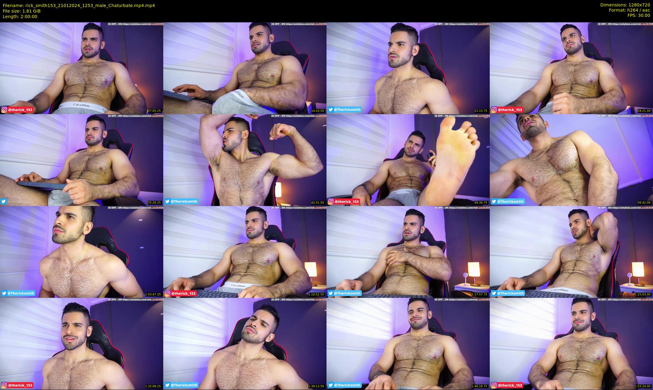 rick_smith153 — 120 minute Chaturbate male cam show recording, 720p, Jan 21, 2024