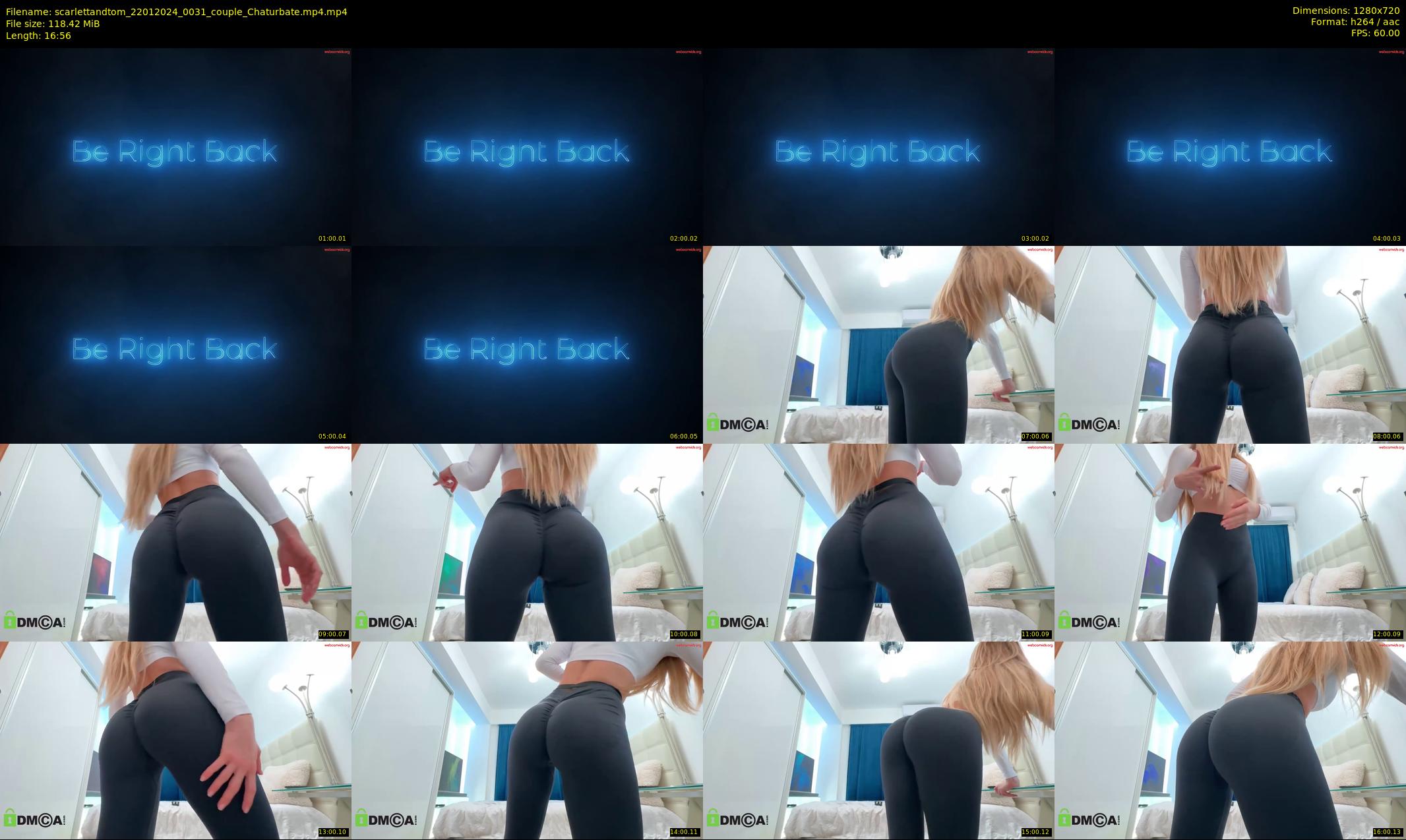 scarlettandtom — 17 minute Chaturbate couple cam show recording, 720p, Jan 22, 2024