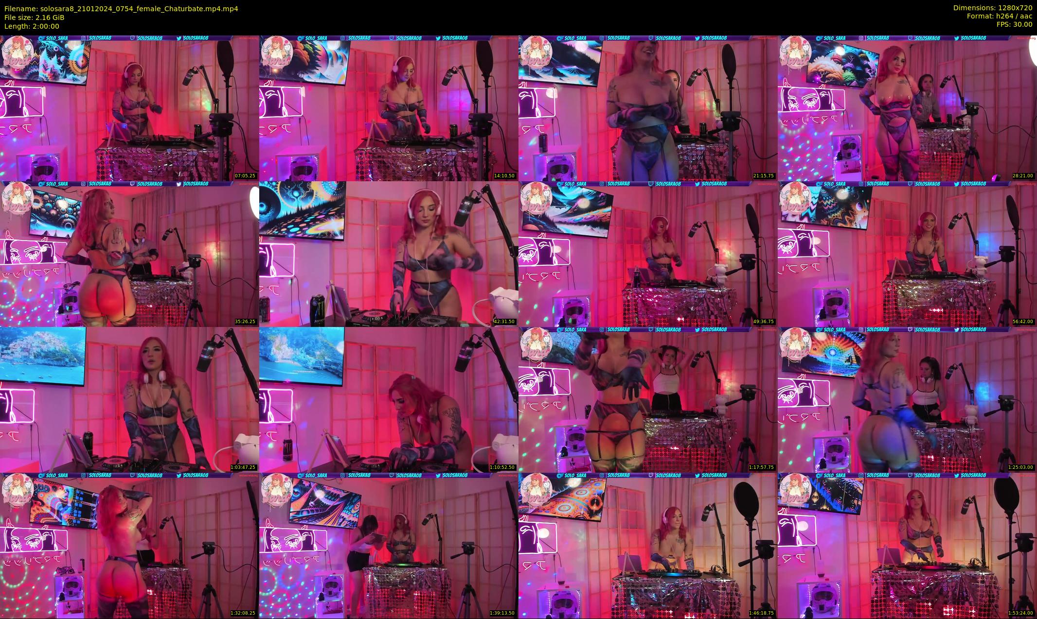 solosara8 — 120 minute Chaturbate female cam show recording, 720p, Jan 21, 2024