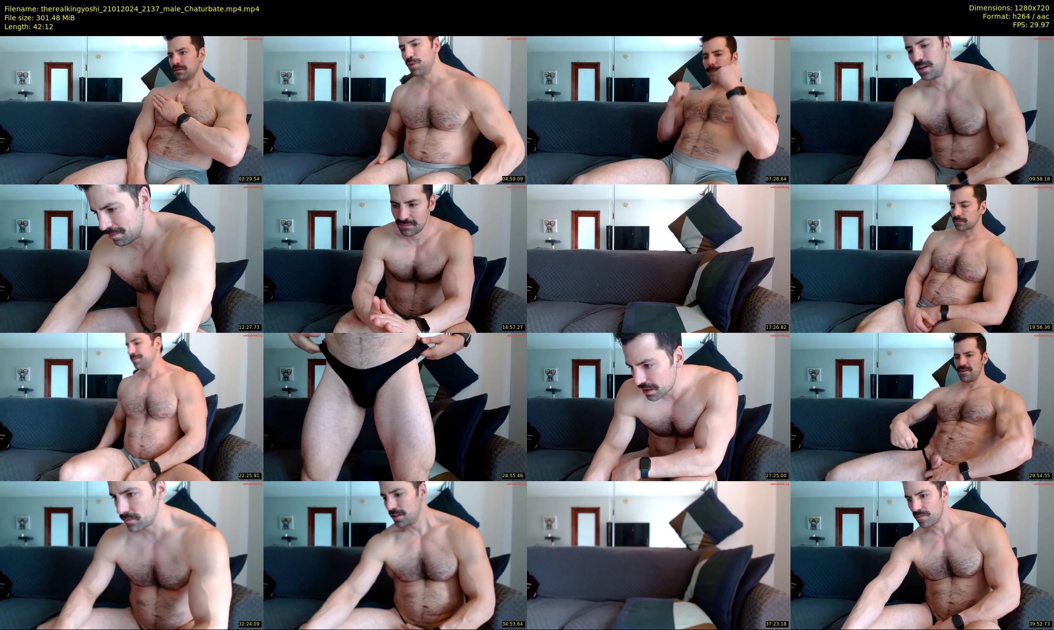 therealkingyoshi — 43 minute Chaturbate male cam show recording, 720p, Jan 21, 2024