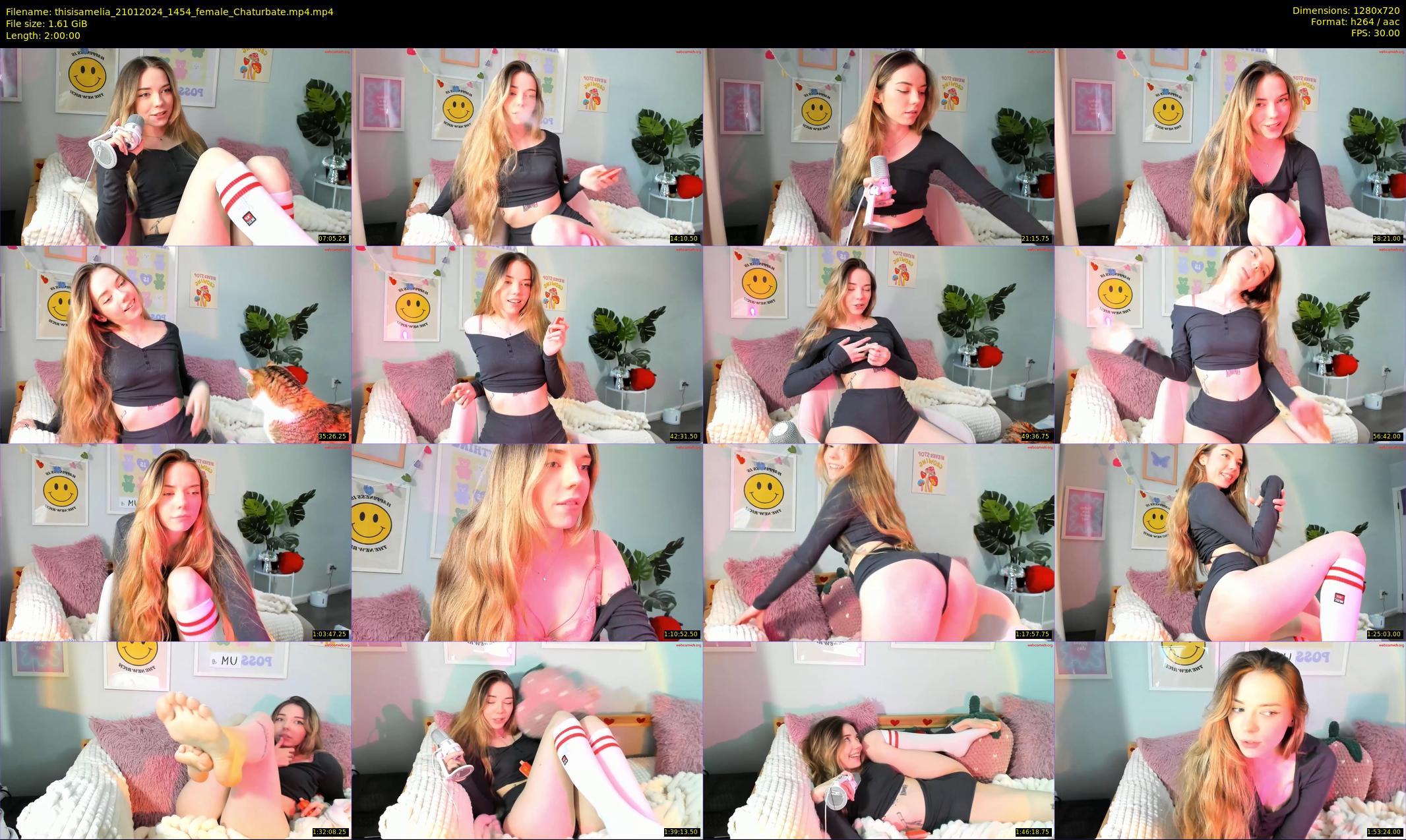thisisamelia — 120 minute Chaturbate female cam show recording, 720p, Jan 21, 2024