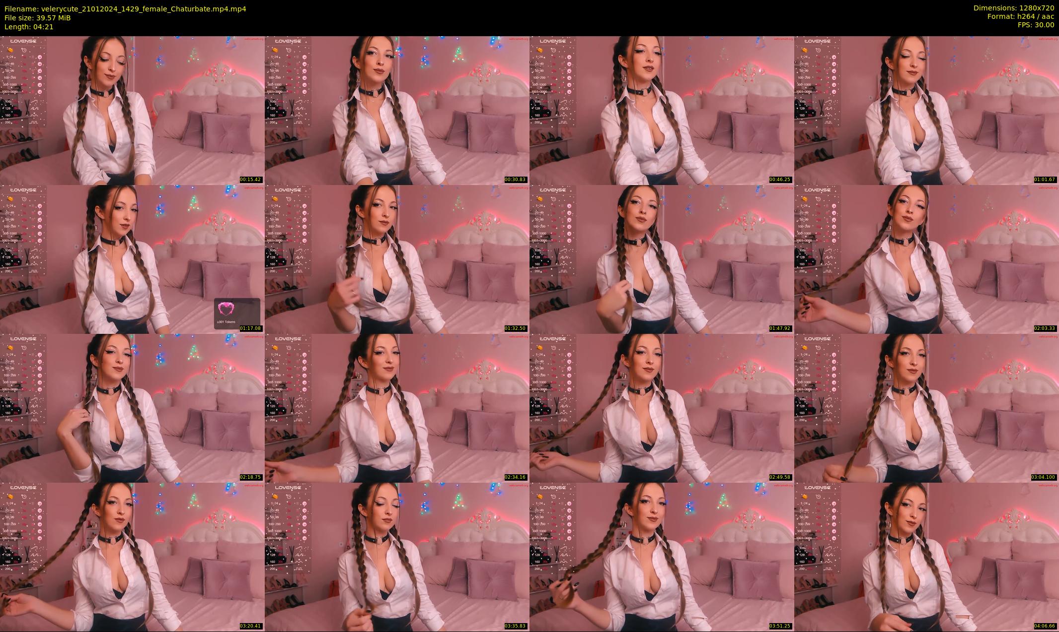 velerycute — 5 minute Chaturbate female cam show recording, 720p, Jan 21, 2024
