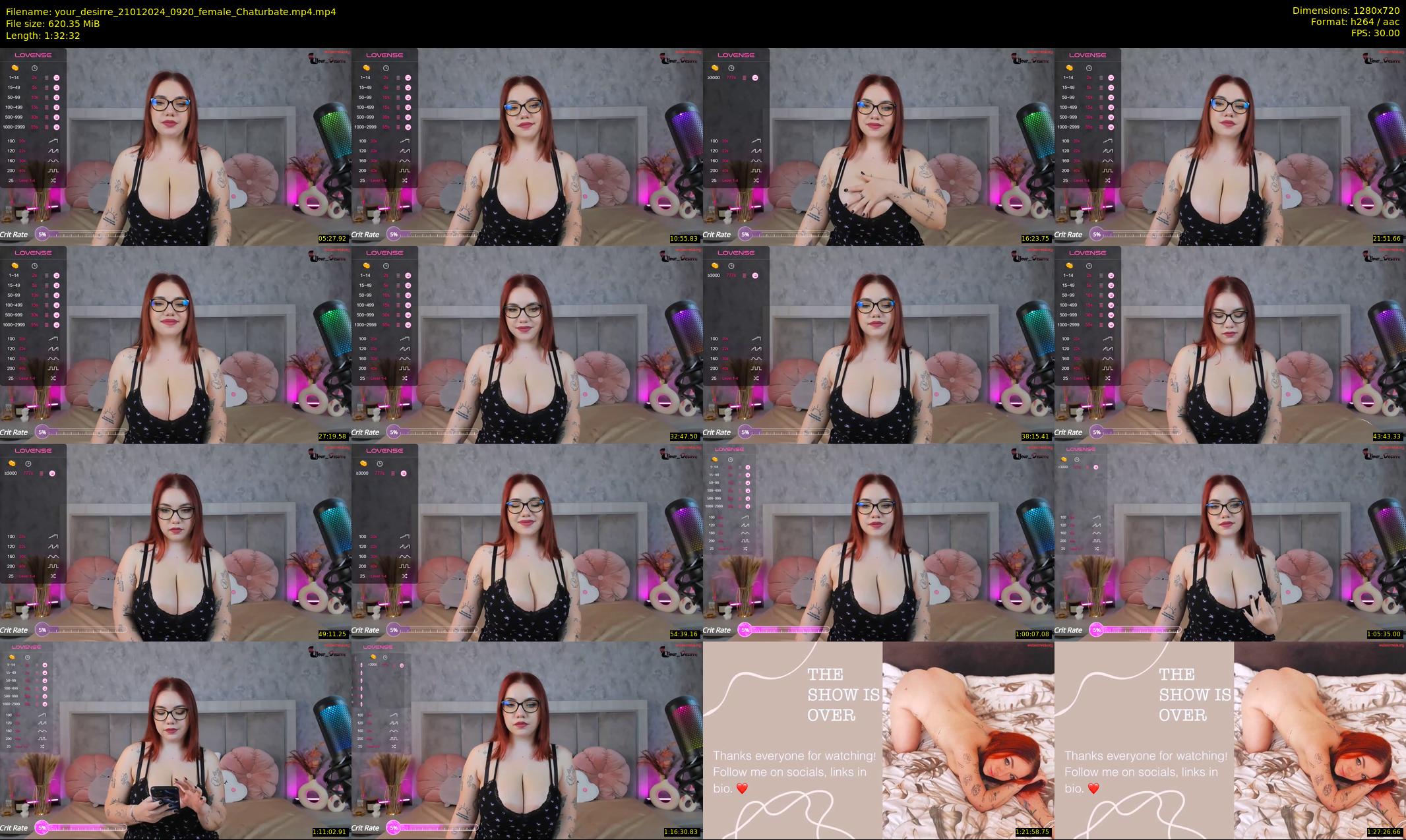 your_desirre — 93 minute Chaturbate female cam show recording, 720p, Jan 21, 2024
