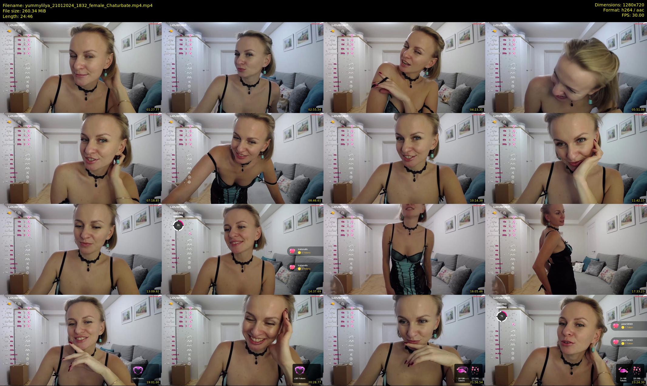 yummylilya — 25 minute Chaturbate female cam show recording, 720p, Jan 21, 2024