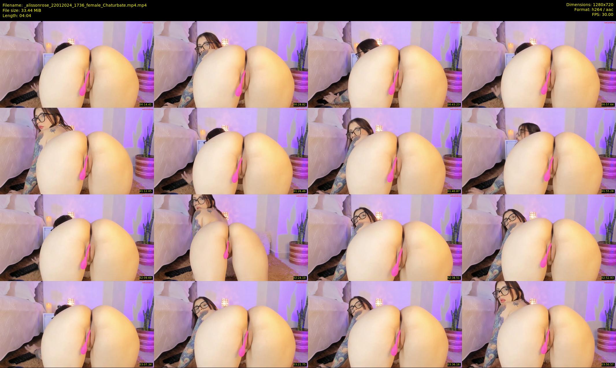 _alissonrose — 5 minute Chaturbate female cam show recording, 720p, Jan 22, 2024