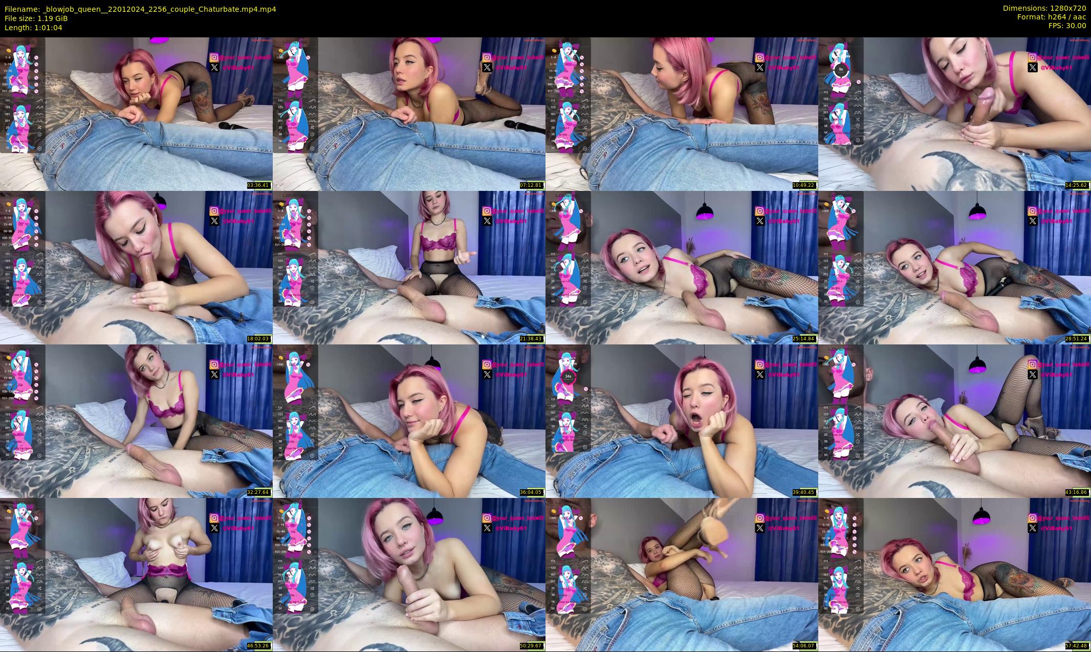 _blowjob_queen_ — 62 minute Chaturbate couple cam show recording, 720p, Jan 22, 2024