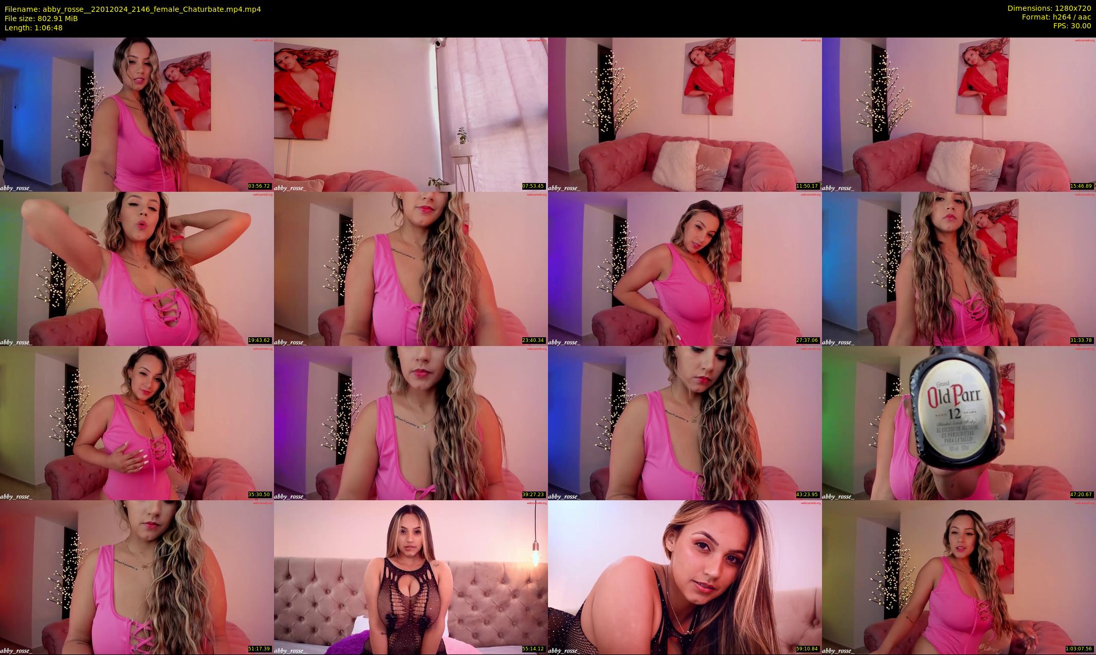 abby_rosse_ — 67 minute Chaturbate female cam show recording, 720p, Jan 22, 2024
