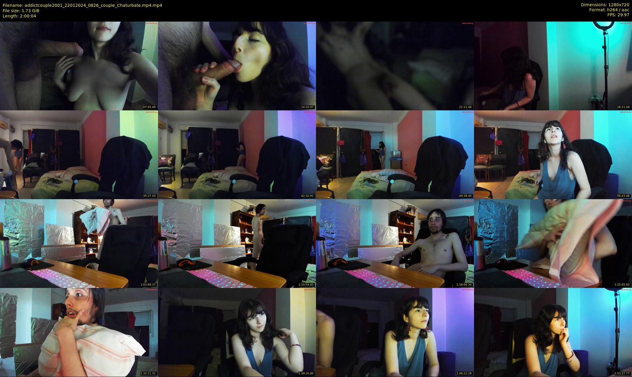 addictcouple2001 — 121 minute Chaturbate couple cam show recording, 720p, Jan 22, 2024