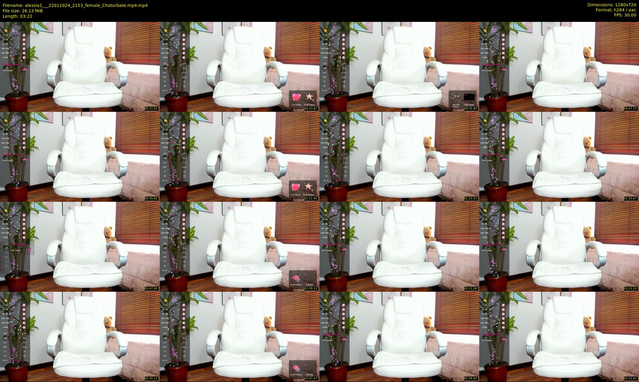 alessia1__ — 4 minute Chaturbate female cam show recording, 720p, Jan 22, 2024