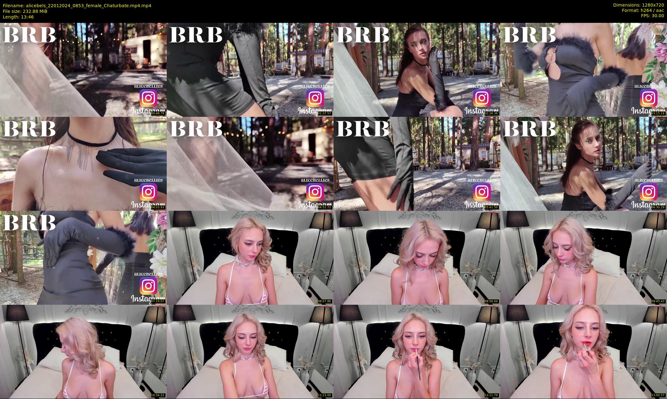 alicebels — 14 minute Chaturbate female cam show recording, 720p, Jan 22, 2024