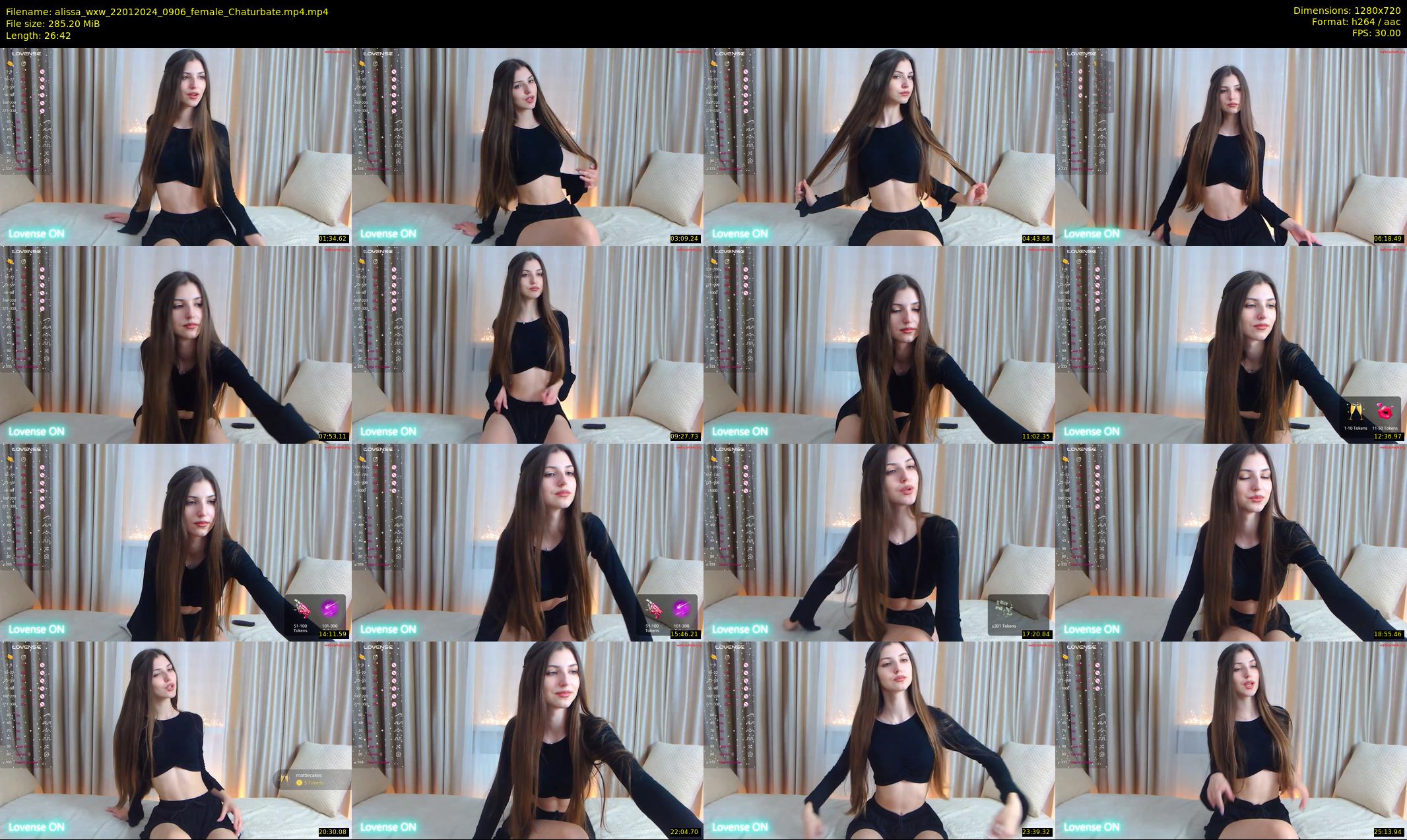 alissa_wxw — 27 minute Chaturbate female cam show recording, 720p, Jan 22, 2024