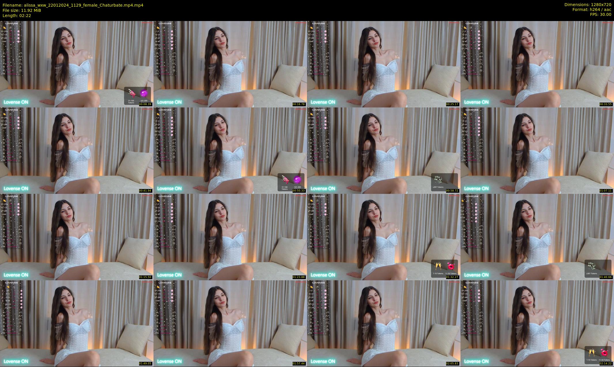 alissa_wxw — 3 minute Chaturbate female cam show recording, 720p, Jan 22, 2024
