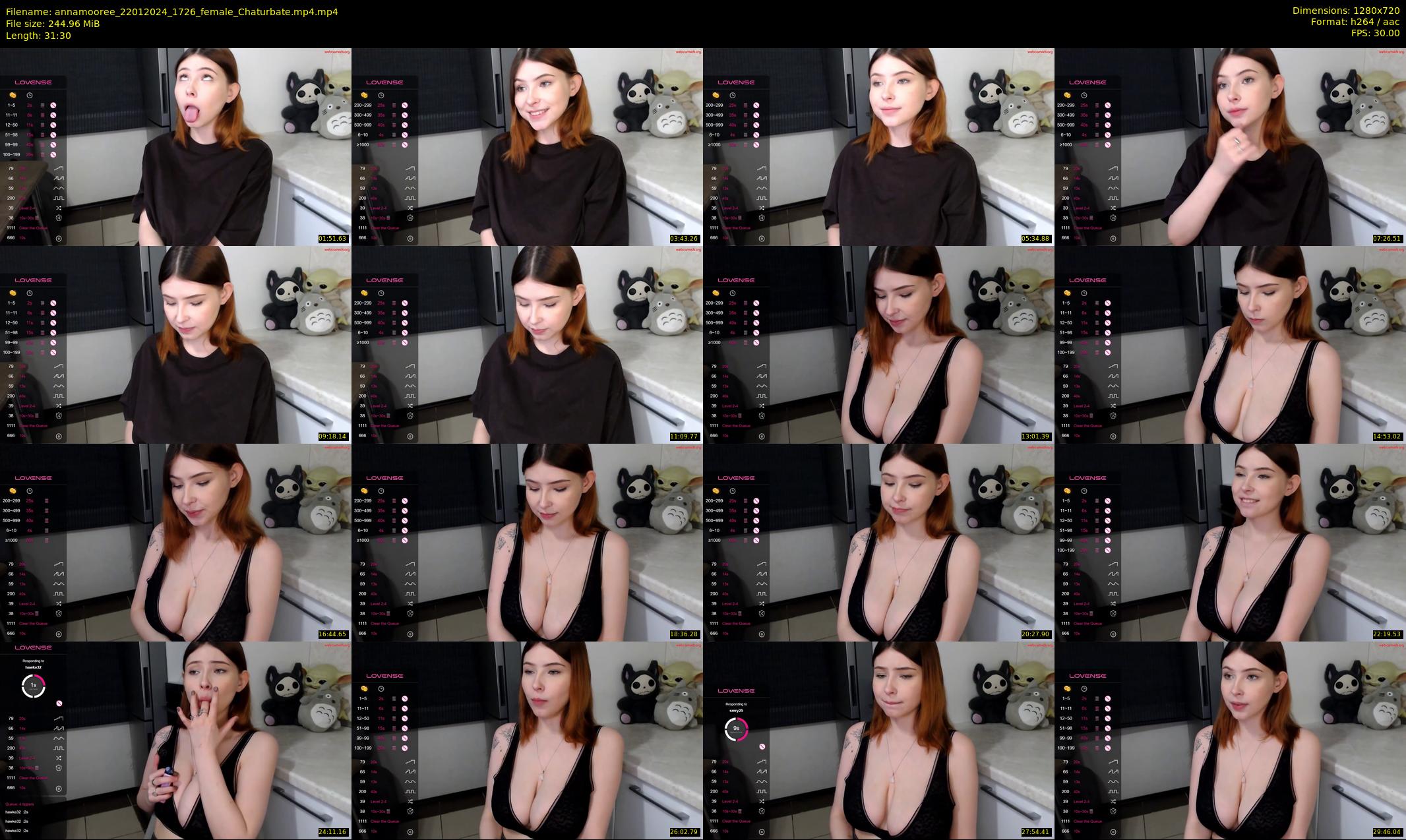 annamooree — 32 minute Chaturbate female cam show recording, 720p, Jan 22, 2024