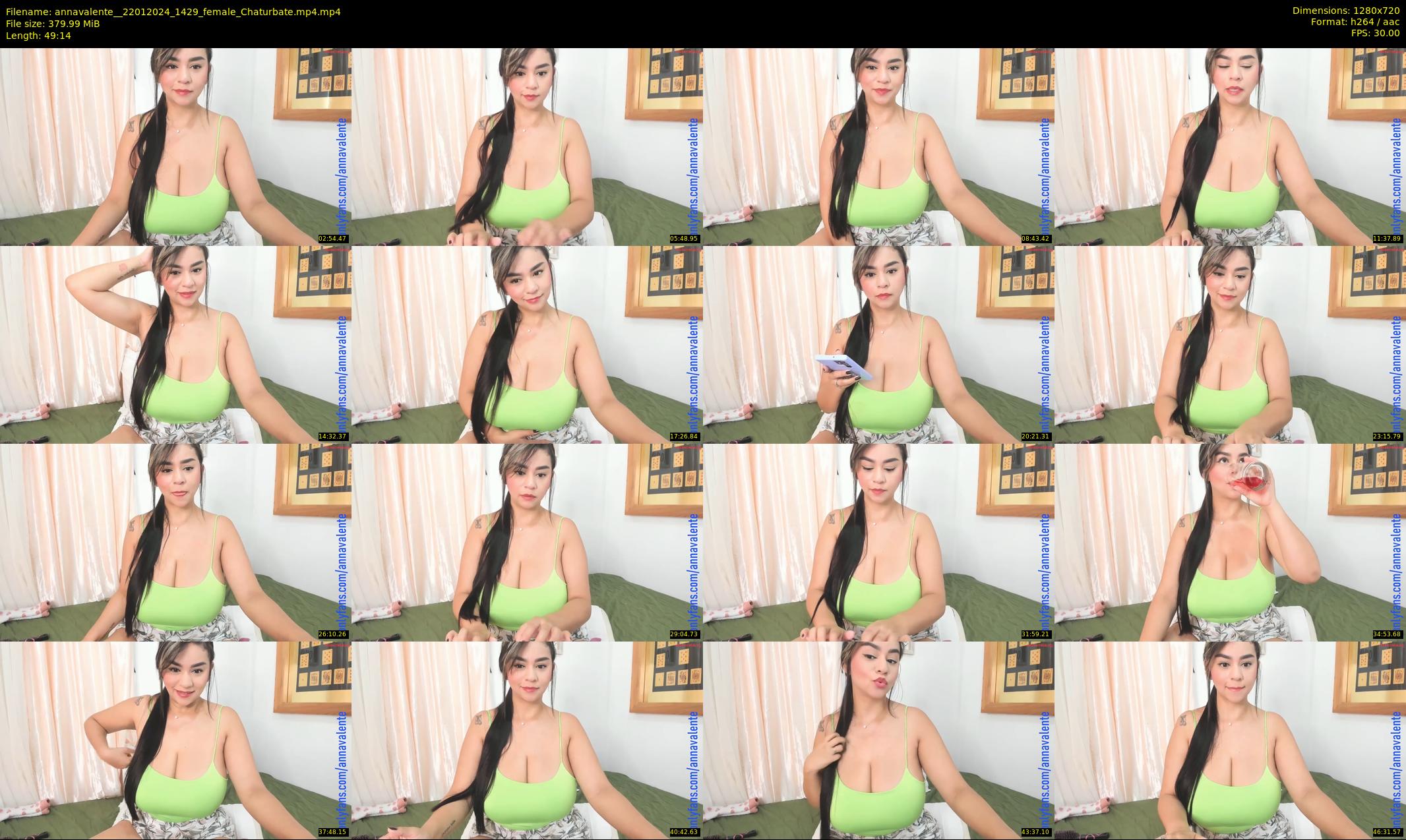 annavalente_ — 50 minute Chaturbate female cam show recording, 720p, Jan 22, 2024