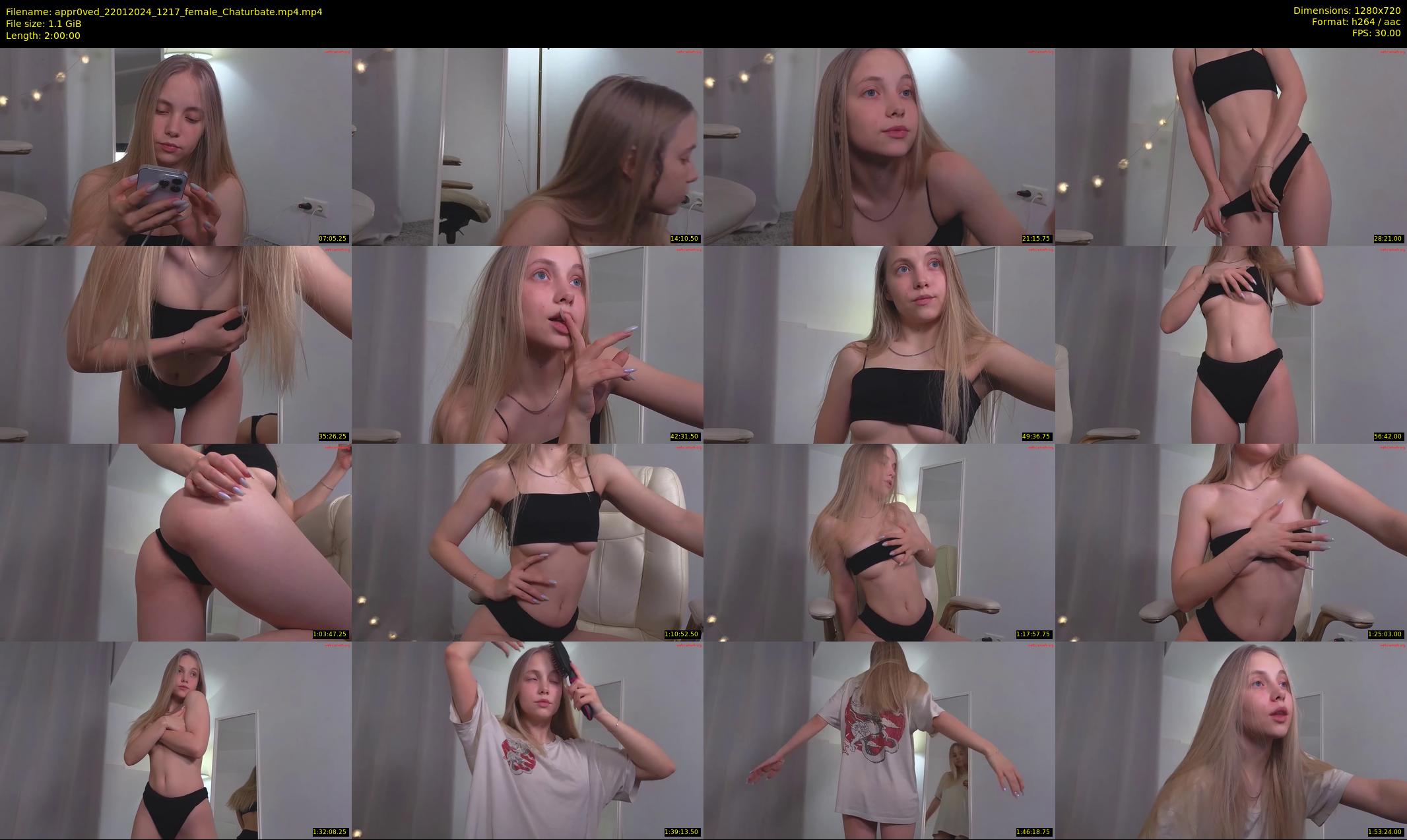 appr0ved — 120 minute Chaturbate female cam show recording, 720p, Jan 22, 2024