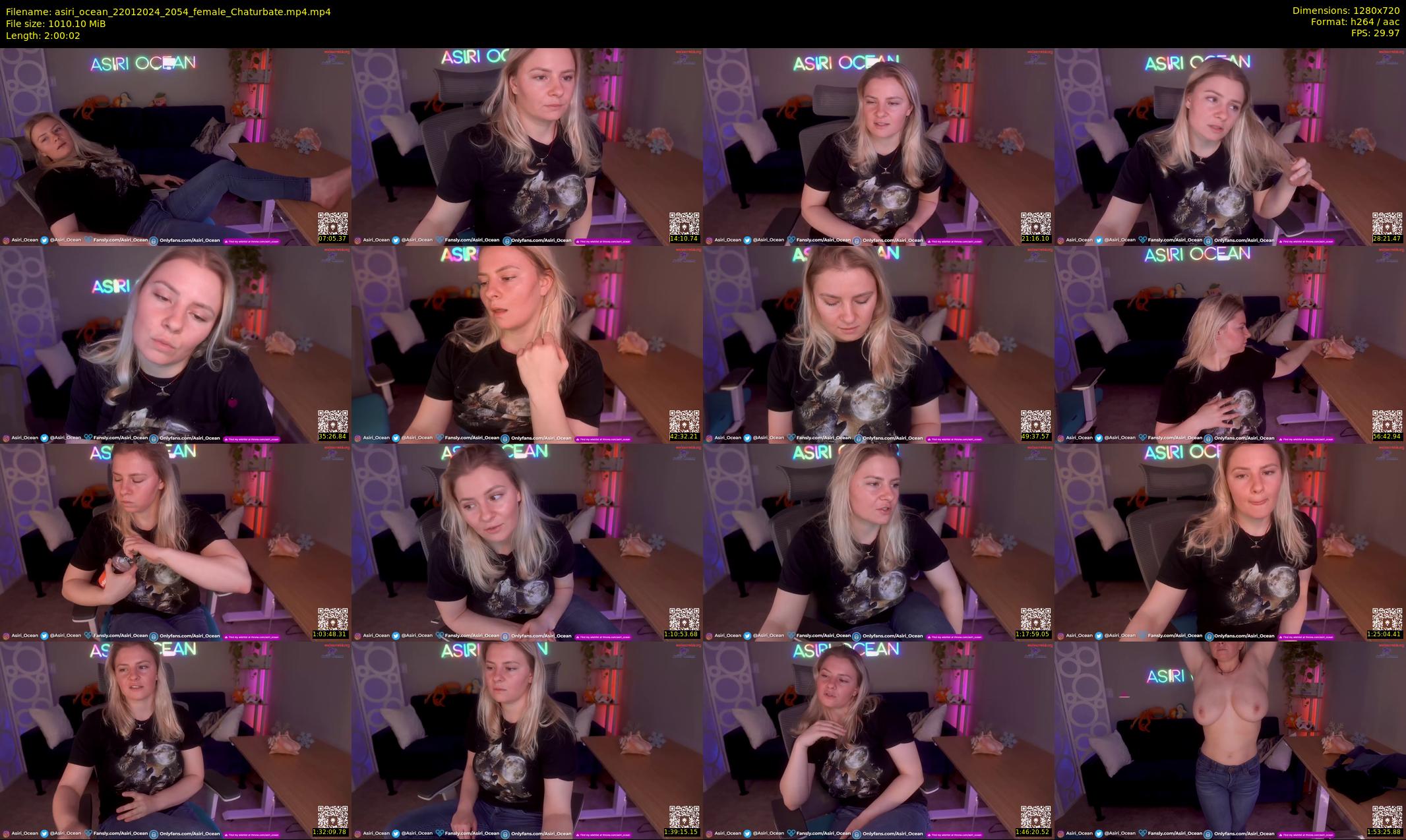asiri_ocean — 121 minute Chaturbate female cam show recording, 720p, Jan 22, 2024
