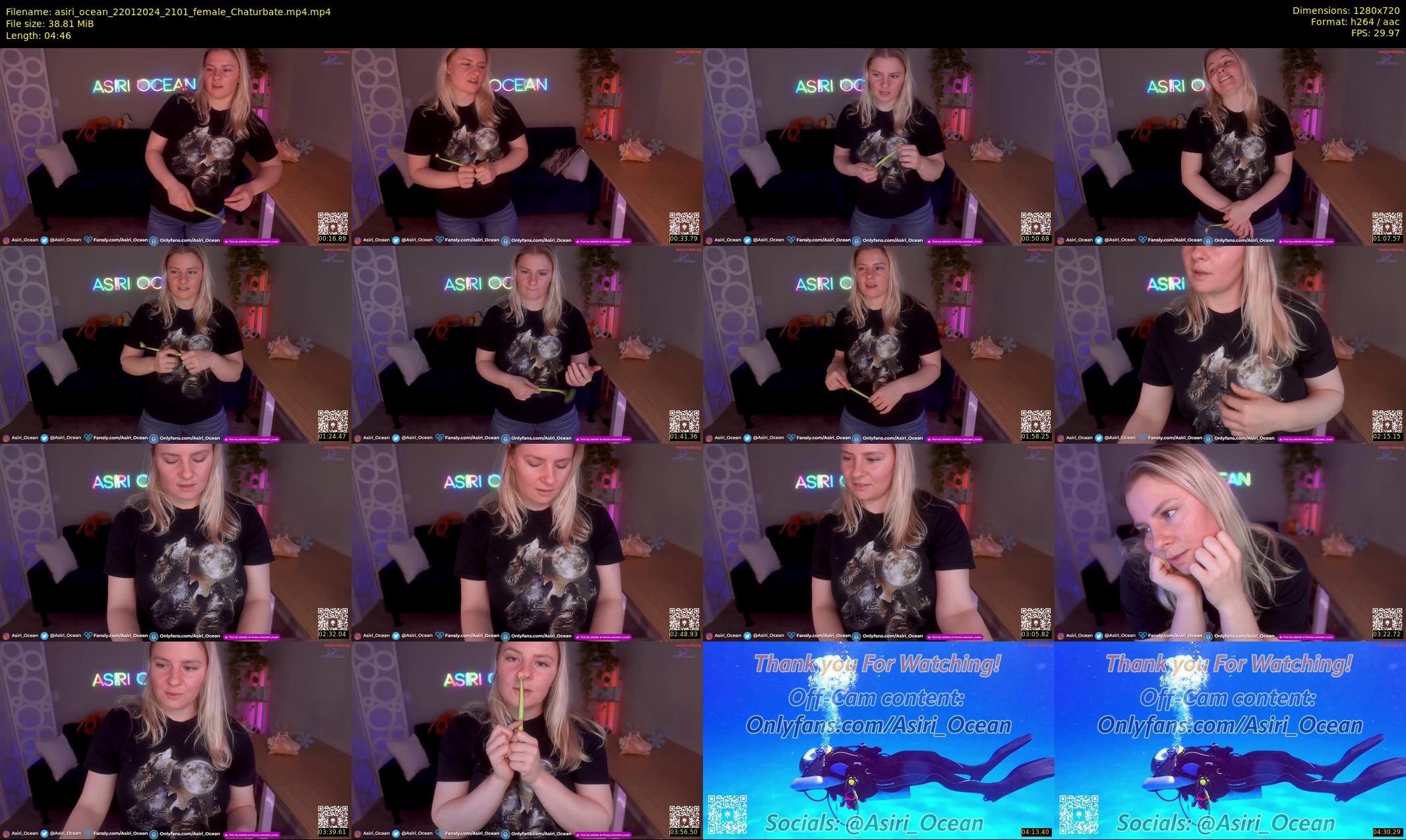asiri_ocean — 5 minute Chaturbate female cam show recording, 720p, Jan 22, 2024