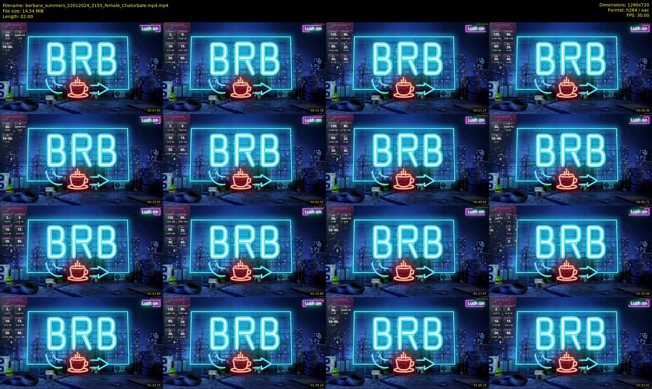 barbara_summers — 2 minute Chaturbate female cam show recording, 720p, Jan 22, 2024